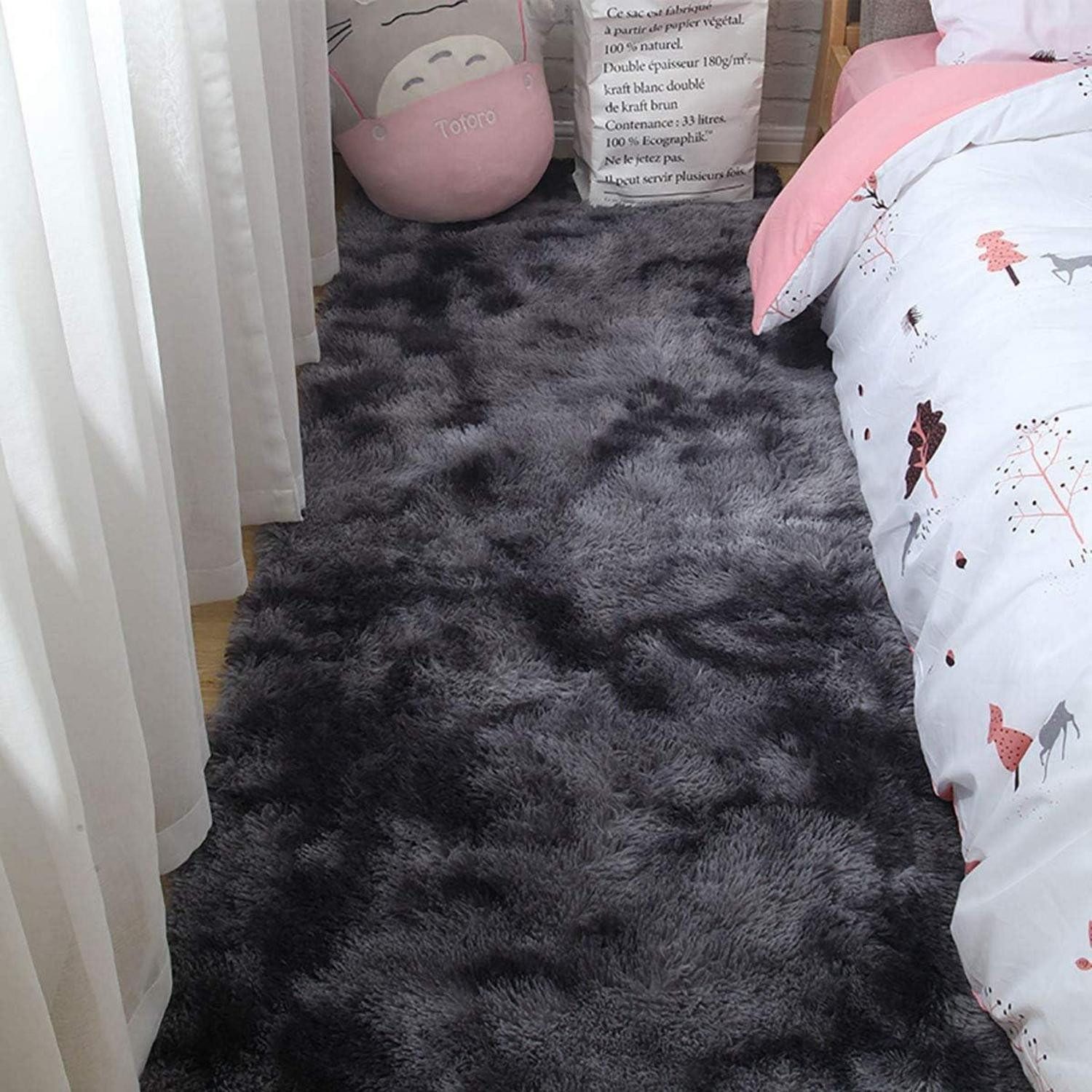 LuxusKollektion Hochflor-Teppich Teppich Schlafzimmer Wohnzimmer Plüsch 80* günstig online kaufen
