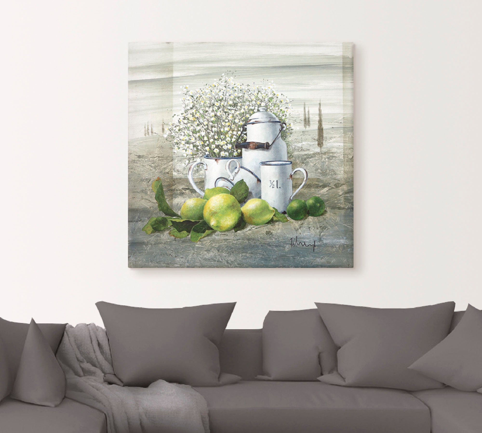 Artland Wandbild »Stillleben mit Milchkanne«, Arrangements, (1 St.), als Le günstig online kaufen
