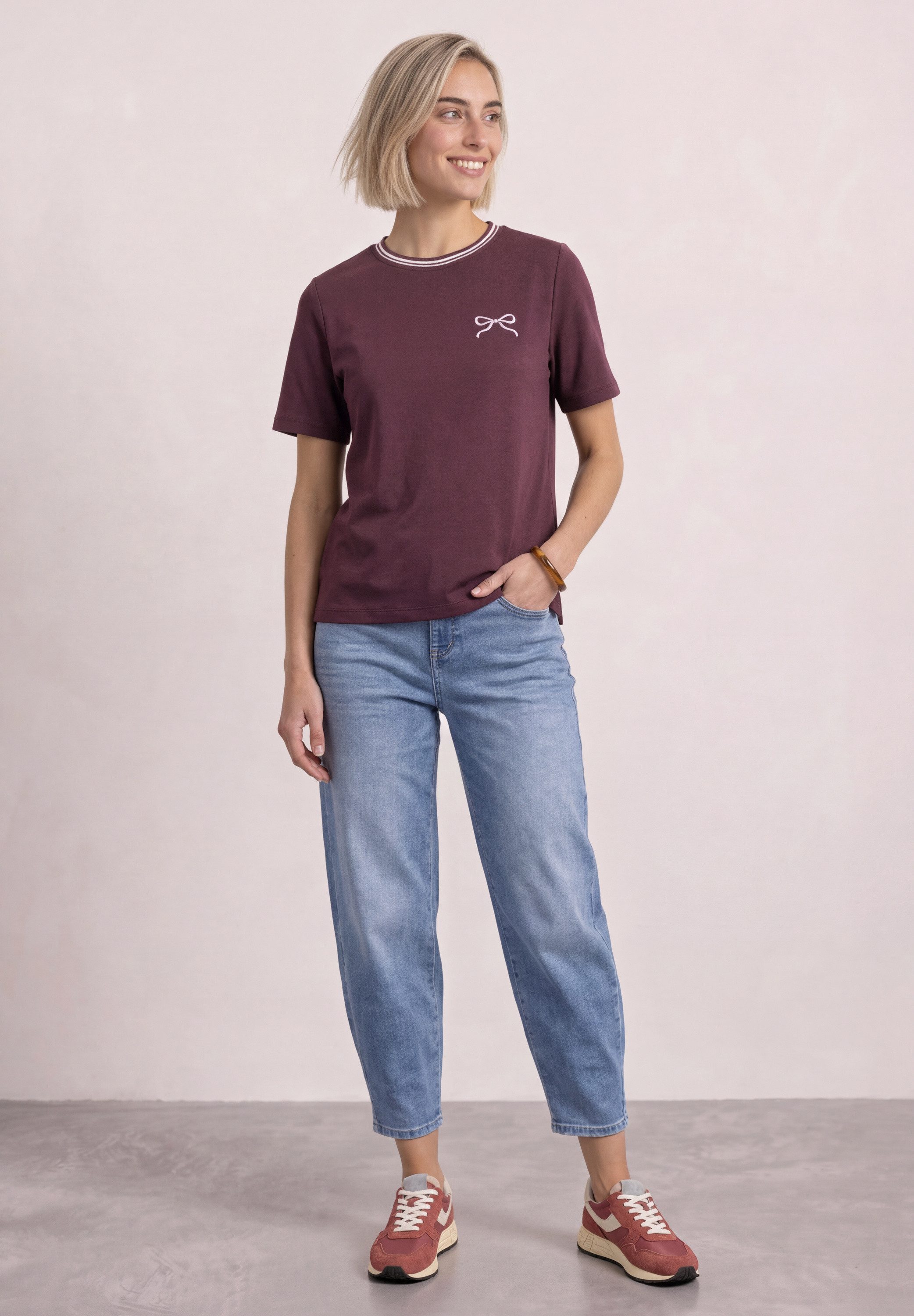 STREET ONE T-Shirt mit Rundhalsausschnitt – Bild 3 von 5