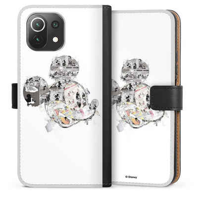 DeinDesign Handyhülle Mickey Mouse Offizielles Lizenzprodukt Disney Mickey Mouse - Collage, Xiaomi Mi 11 Lite 5G Hülle Handy Flip Case Wallet Cover