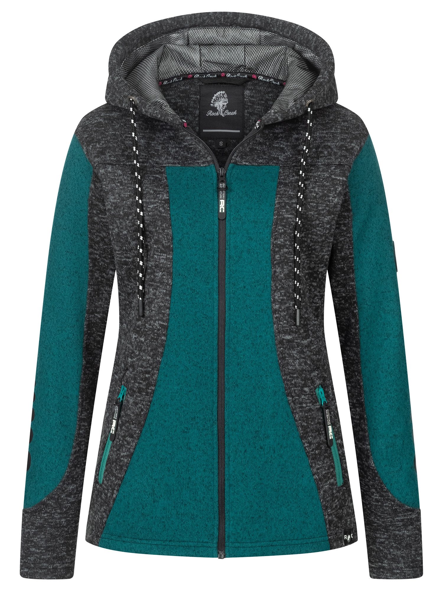 Rock Creek Fleecejacke Damen Fleecejacke Übergangsjacke günstig online kaufen