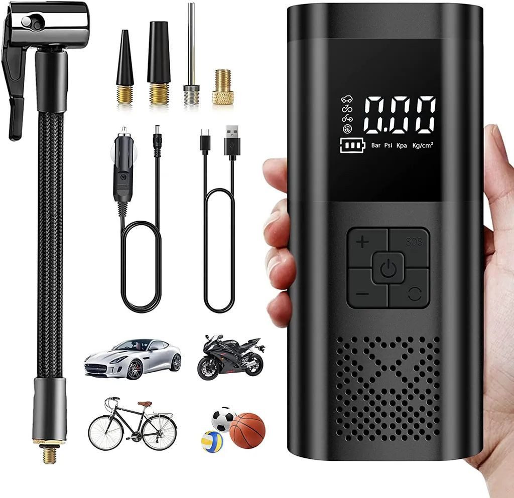 Luftpumpe Auto Luftkompressor Reifenpumpe Elektrischer Kompressor Fahrradpumpe