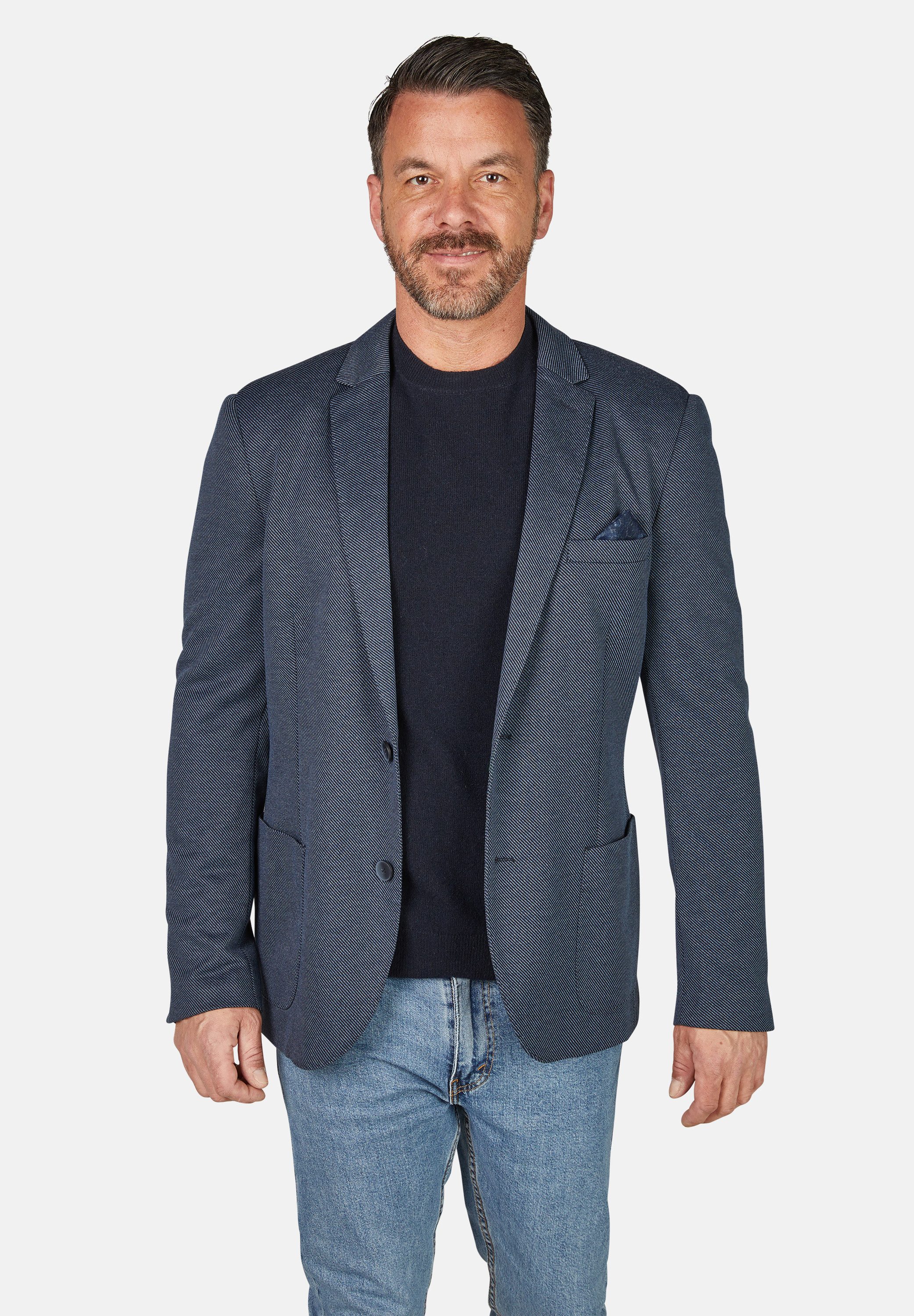 Calamar Sakko Blazer aus Jersey in Twill-Optik
