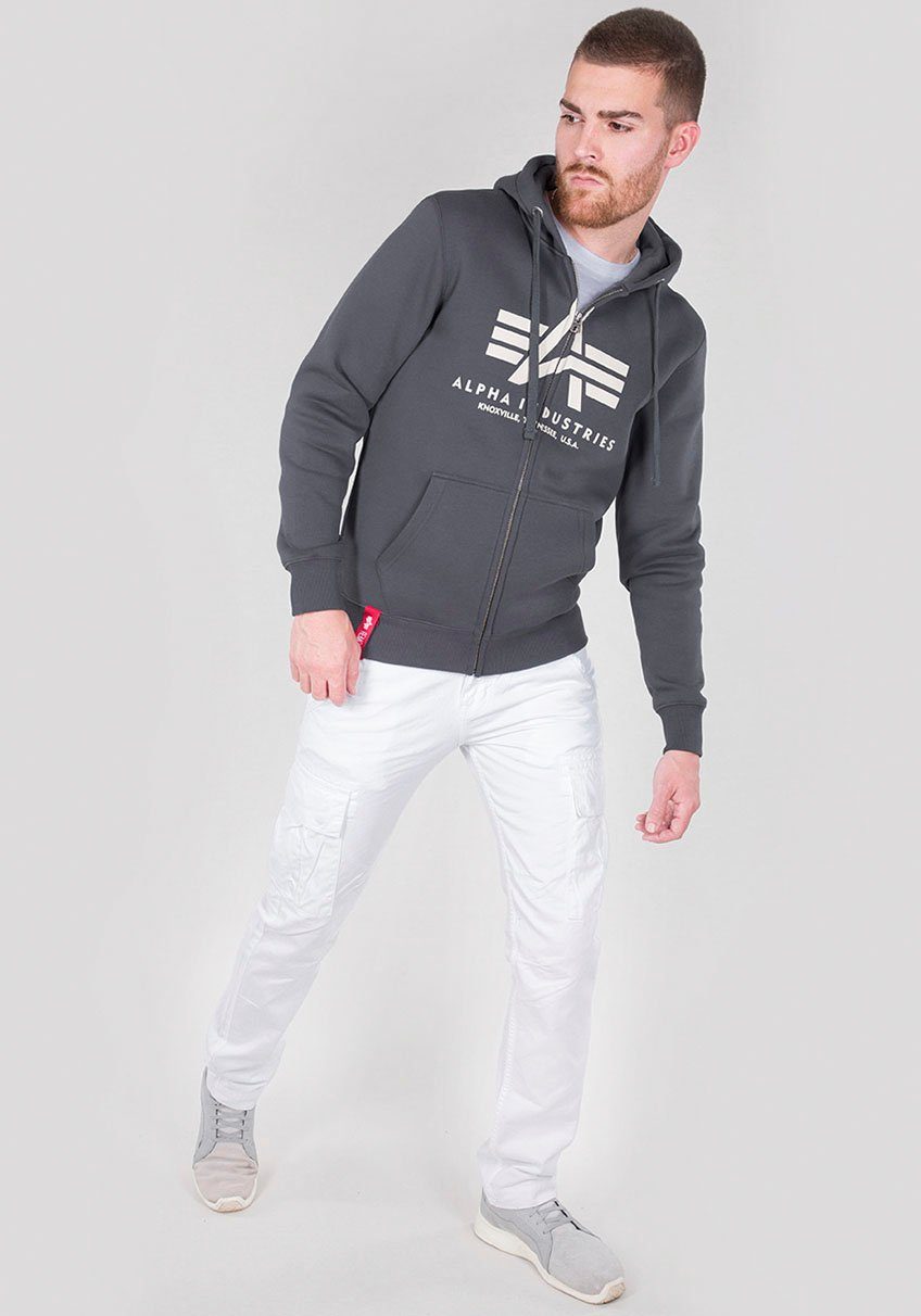 Alpha Industries Kapuzensweatjacke BASIC ZIP HOODY Baumwollmischung, regular fit