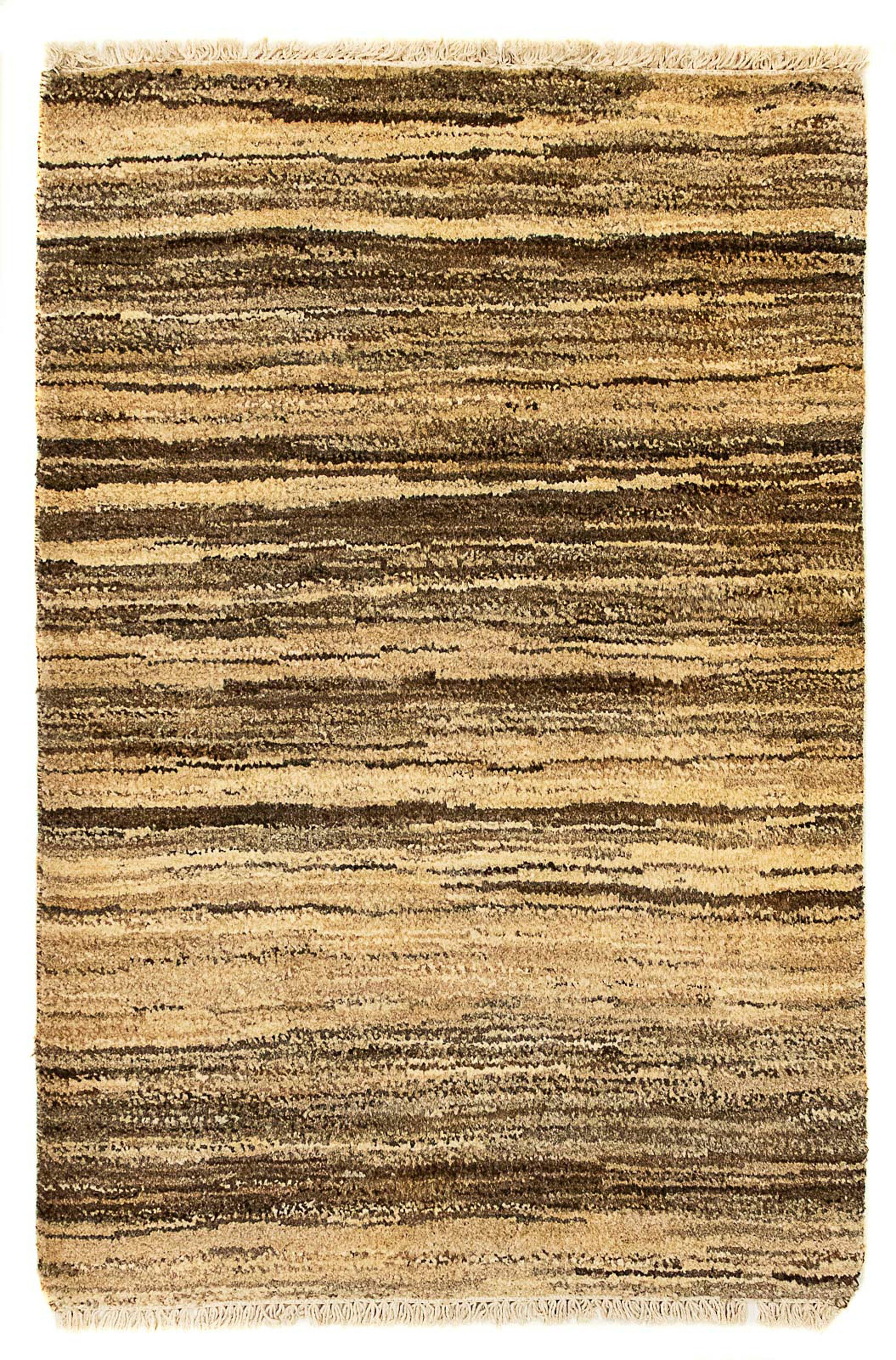 Wollteppich Gabbeh - Indus - 18 morgenland, Wohnzimmer, mm, mehrfarbig, cm Höhe: Einzelstück rechteckig, 64 x 91 mit - Handgeknüpft, Zertifikat