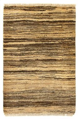 Wollteppich Gabbeh - Indus - 91 x 64 cm - mehrfarbig, morgenland, rechteckig, Höhe: 18 mm, Wohnzimmer, Handgeknüpft, Einzelstück mit Zertifikat