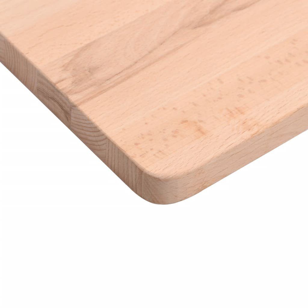 Massivholz Bürot cm Arbeitsplatte Buche Schreibtisch 100x45-50x4 vidaXL Schreibtischplatte