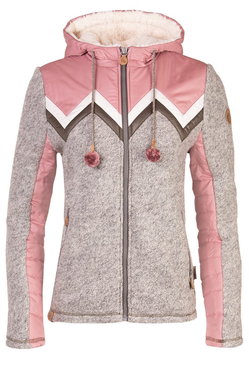 Piz Palü Outdoorjacke Outdoorjacke Damen - BRENNBERG - stein/rosa