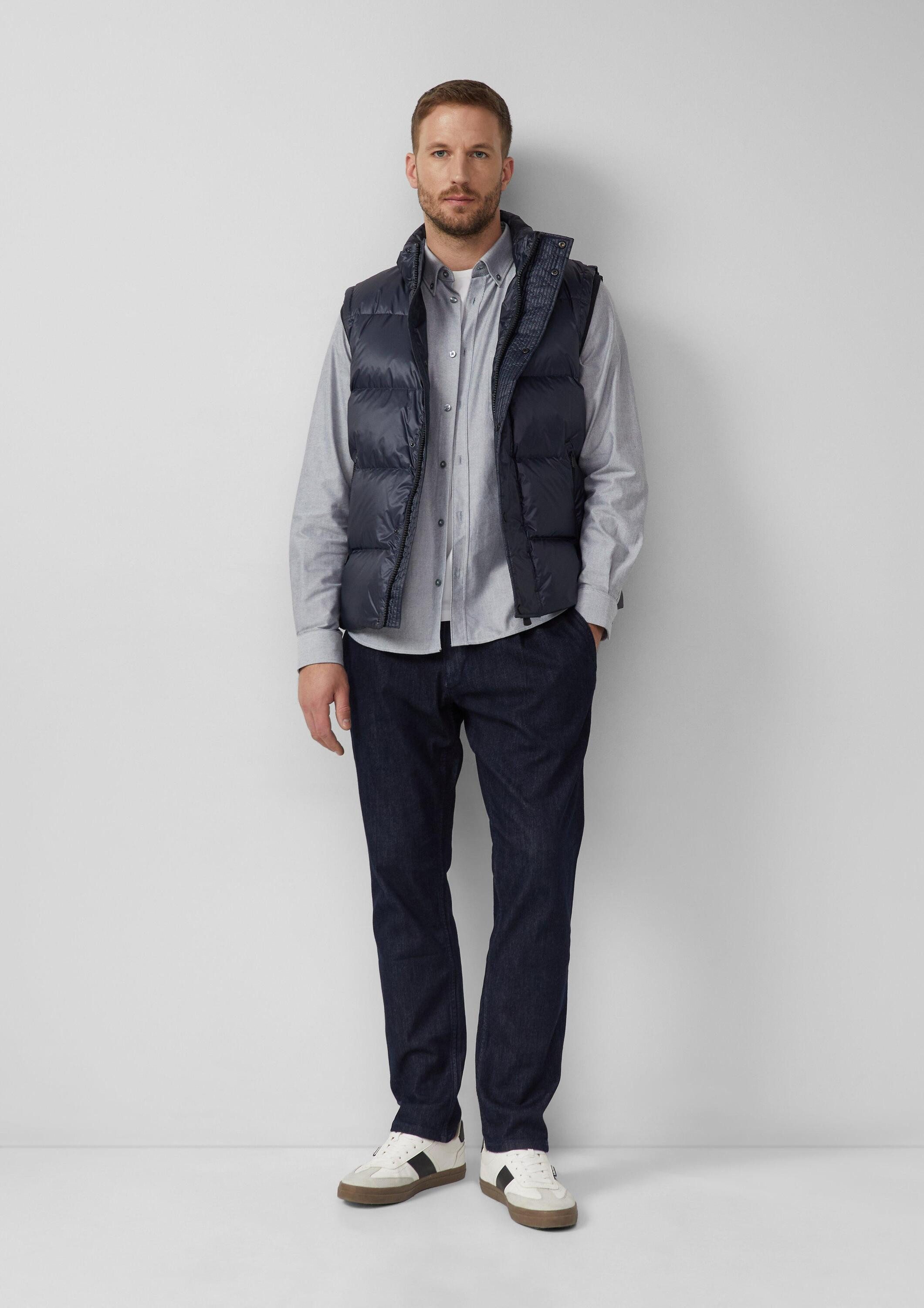s.Oliver Langarmhemd Hemd Regular Fit: Oxfordhemd mit Button-Down-Kragen
