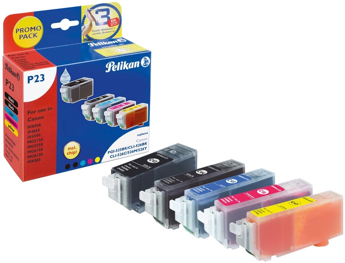 Tintenpatrone ersetzt Canon PGI-525/CLI-526 schwarz, cyan, magenta, y. Nachfülltinte