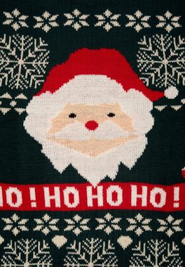 United Labels® Weihnachtspullover Weihnachtspullover - Weihnachtsmann Herren Ugly Christmas Sweater Grün