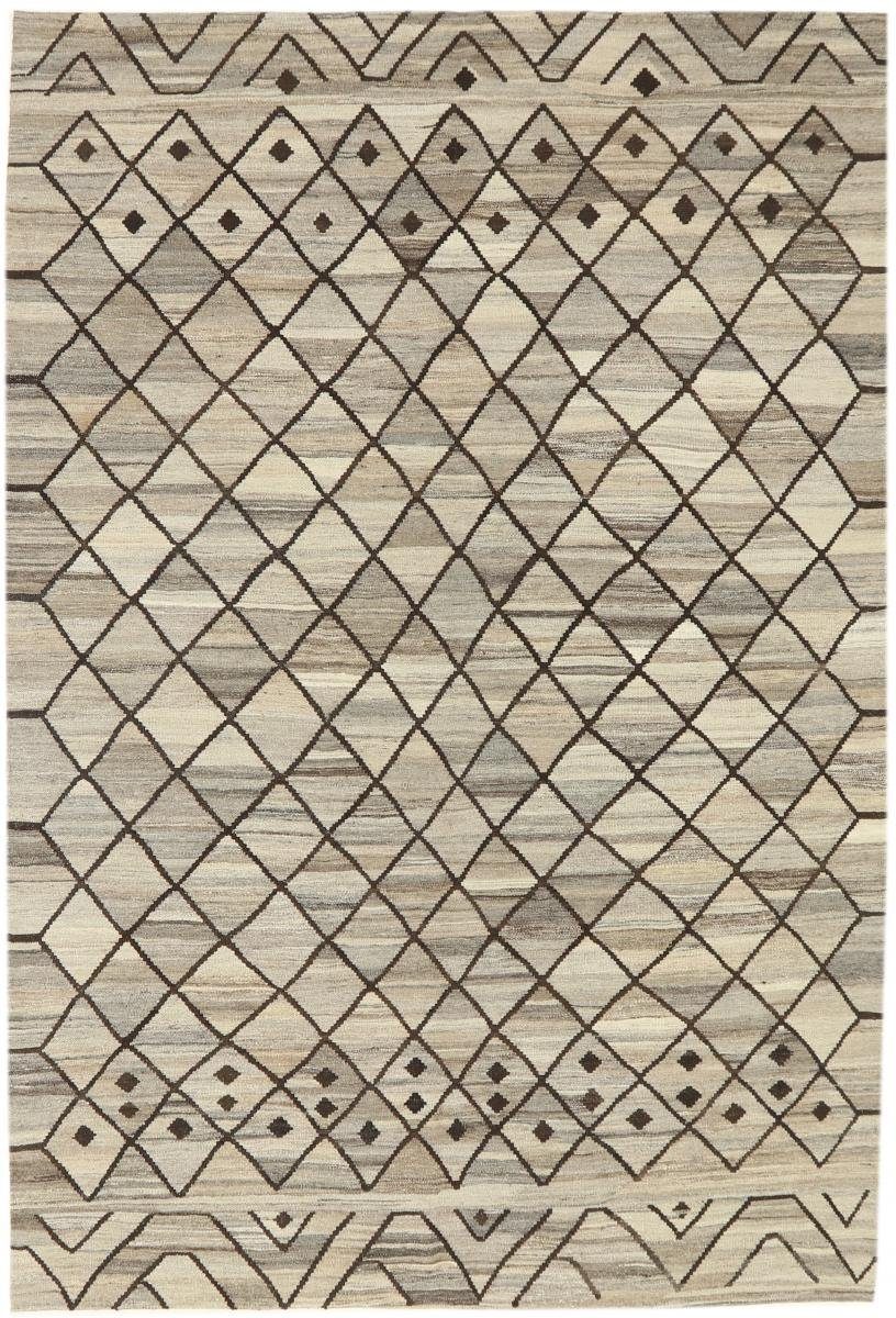 Orientteppich Kelim Berber Design 200x294 Handgewebter Moderner Orientteppich, Nain Trading, rechteckig, Höhe: 3 mm