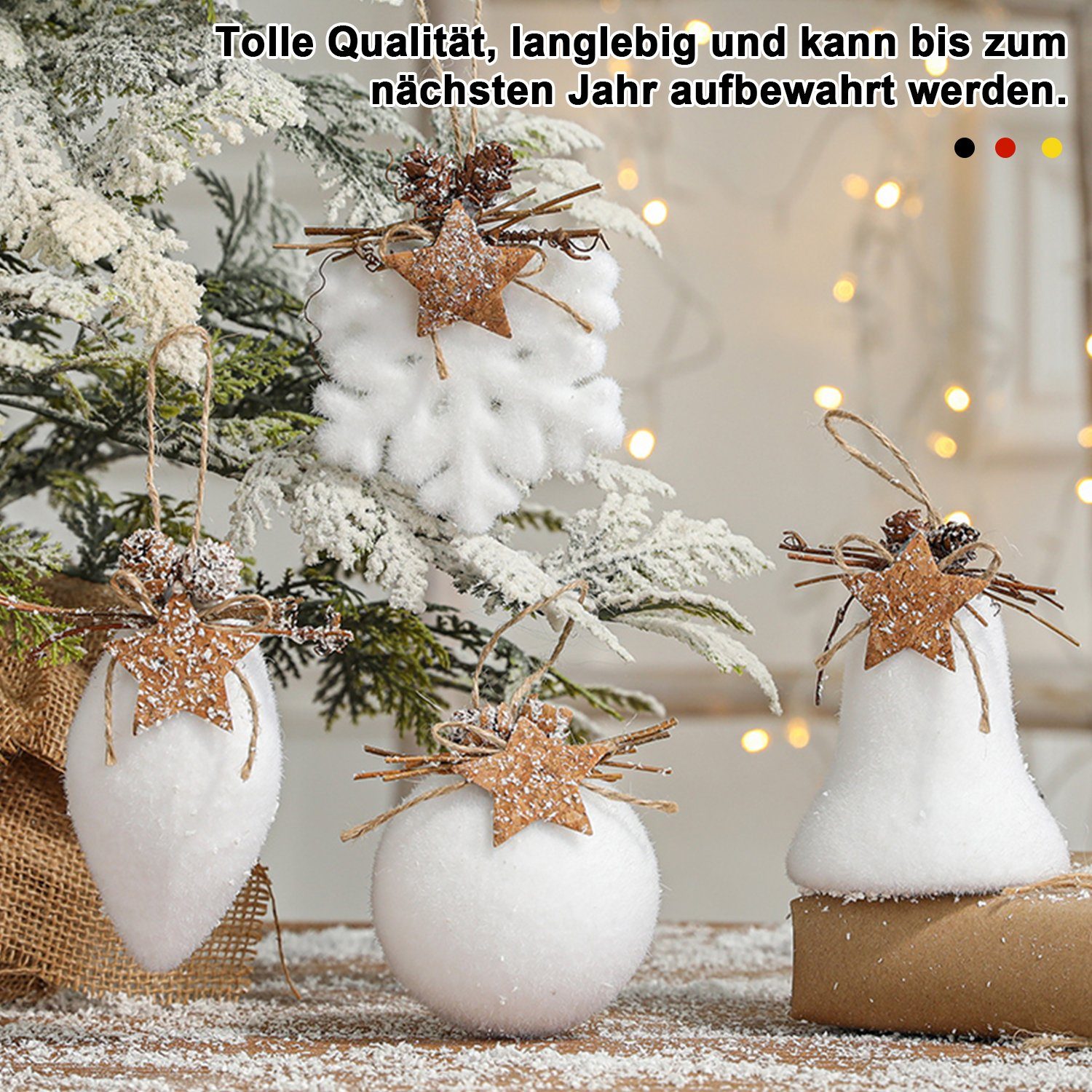 MAGICSHE Christbaumschmuck Weihnachtsanhänger Schaumstoff Schneeflocke (1-tlg)