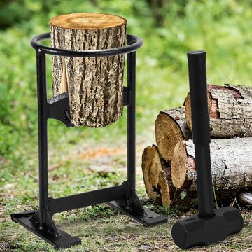 Bettizia Holzspalter Manueller Holzspalter Holzspalter Sägebock mit Hammer und Tasche