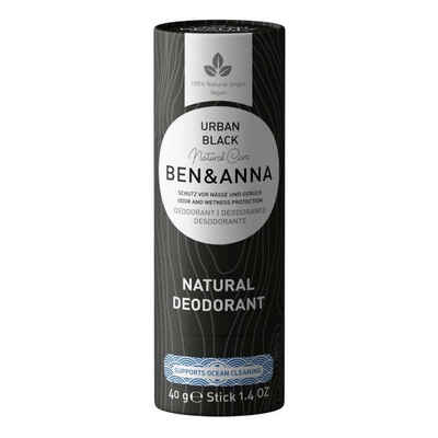 Ben & Anna Deo-Stift Urban Black - Deo papertube 40g