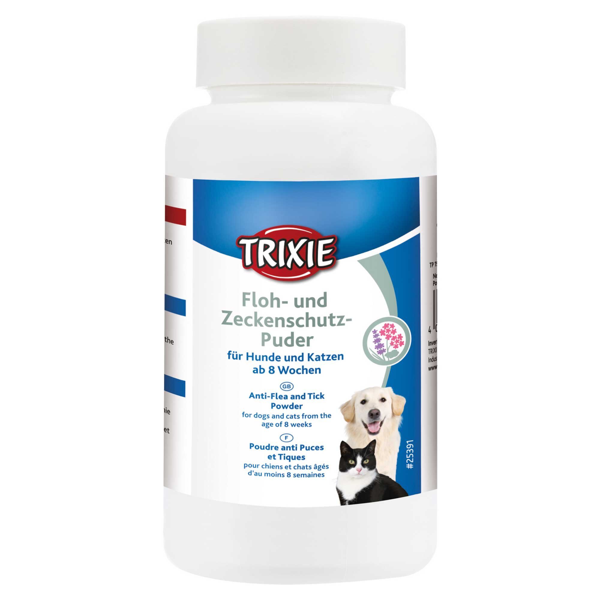TRIXIE Zeckenschutzmittel Trixie Floh- und Zeckenschutz Puder, 150 g, 1-St., für Hunde