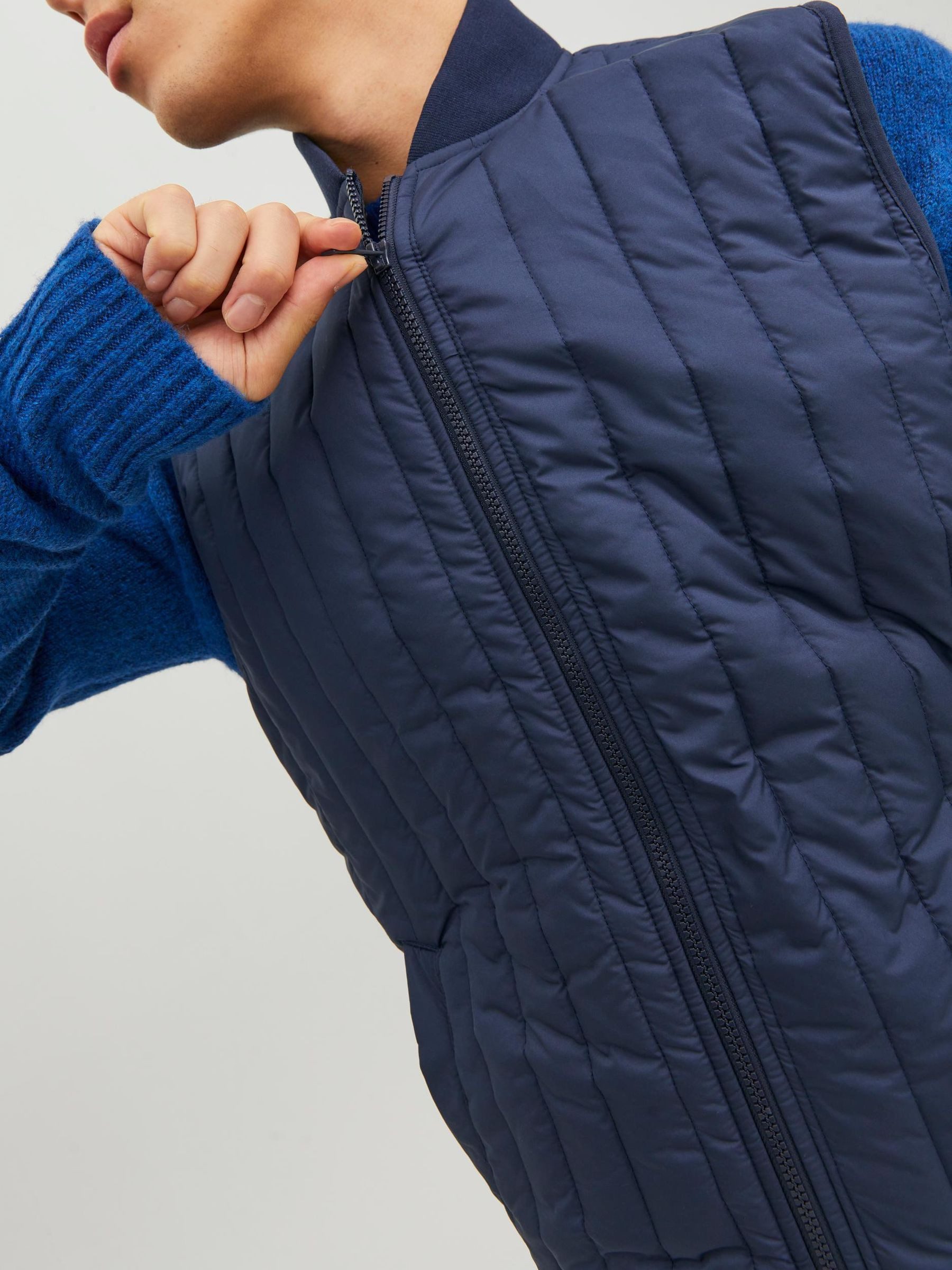 Jack & Jones Funktionsweste Stepp Übergangs Blouson ohne Ärmel JJERECYCLE JJECITY LINER VEST NOOS