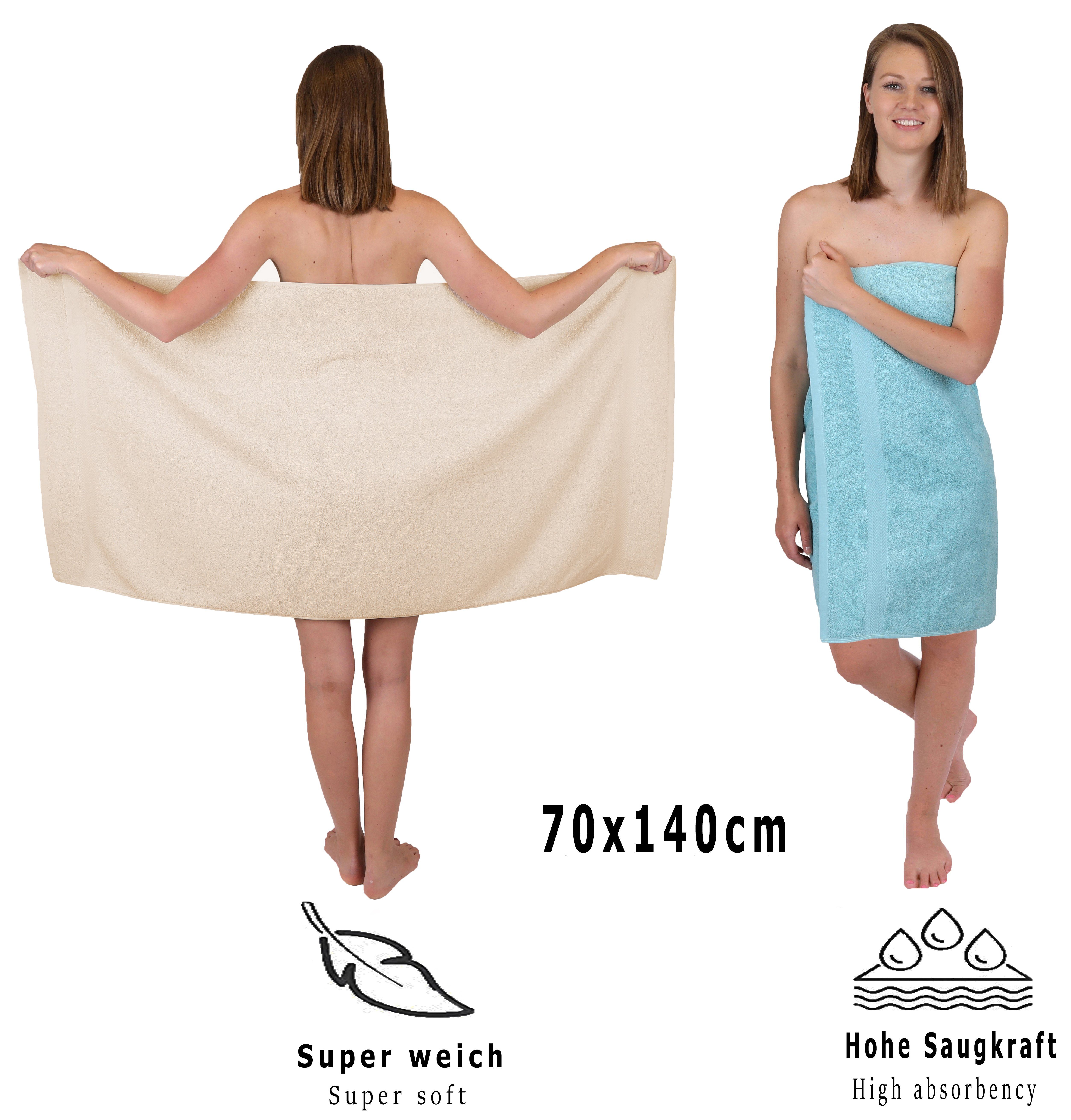 Sand/Ocean, Handtuch 12-TLG. 100% Handtuch Premium Set (12-tlg) Betz Farbe Baumwolle, Set