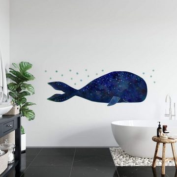 K&L Wall Art Wandtattoo Wandtattoo Blanz Märchen Kinderzimmer Ozean Wal Walfisch modern, Wandbild selbstklebend, entfernbar