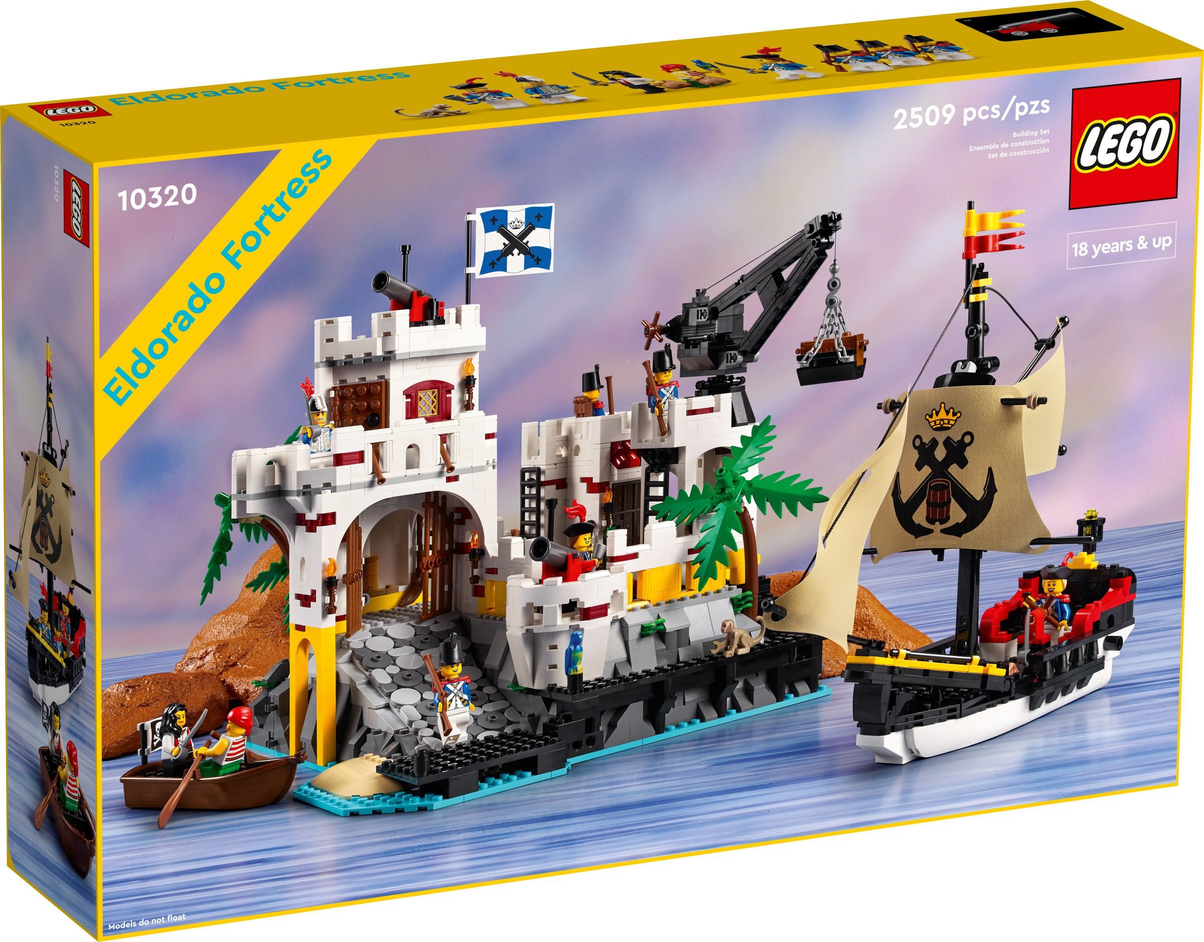 LEGO® LEGO® Icons Eldorado-Festung - 10320 NEU! Teile 2509x Spielbausteine, (Bausteine, 2509 St., Kreativ-Set), Made in Europe