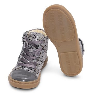 bundgaard Bundgaard High top Sneaker Halbschuh Mädchen Rie Lace Leder Grau Sneaker