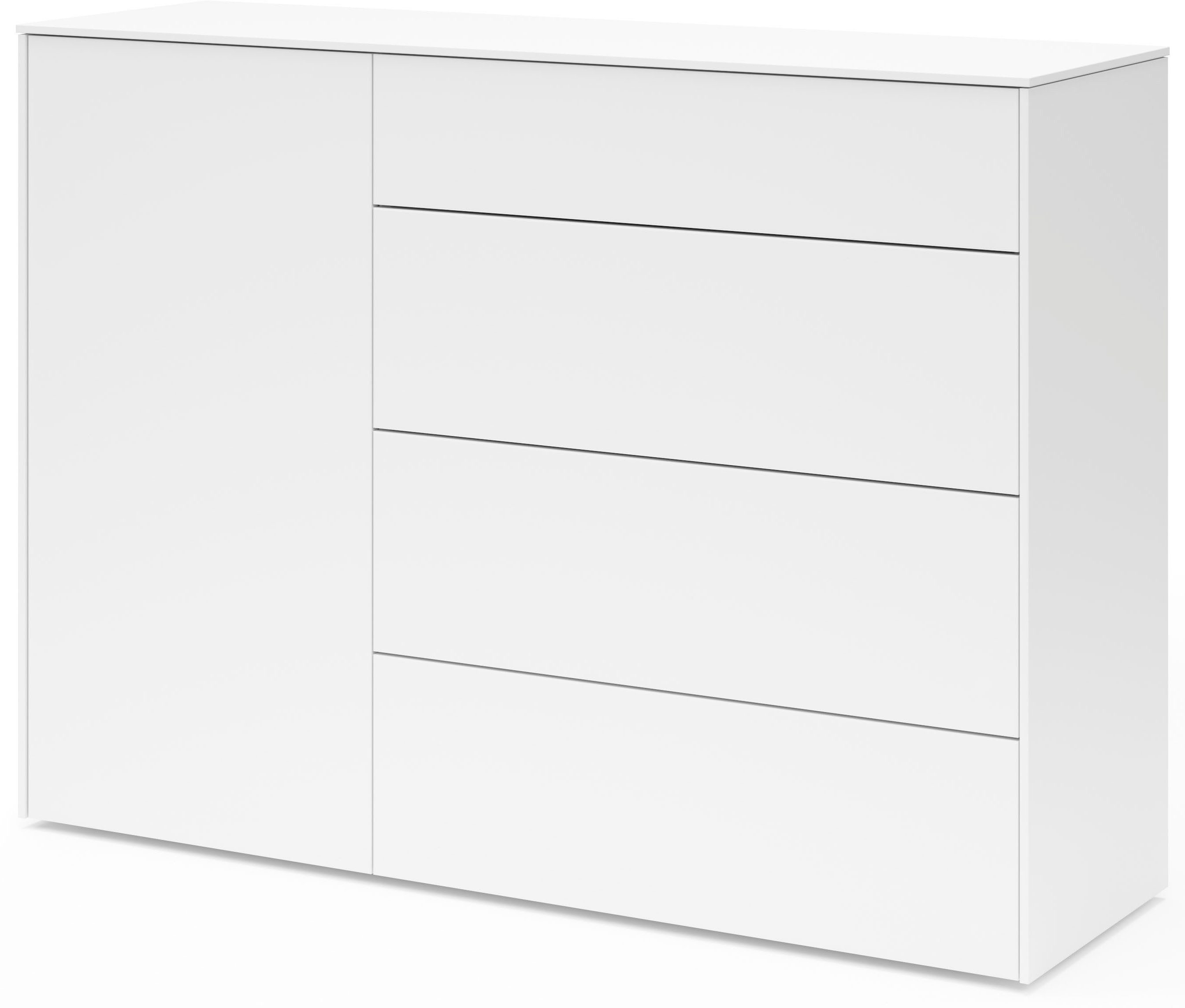 set one by Musterring Kommode Riverside, Grifflos mit Push to Open Funktion, In 3 Farben erhältlich