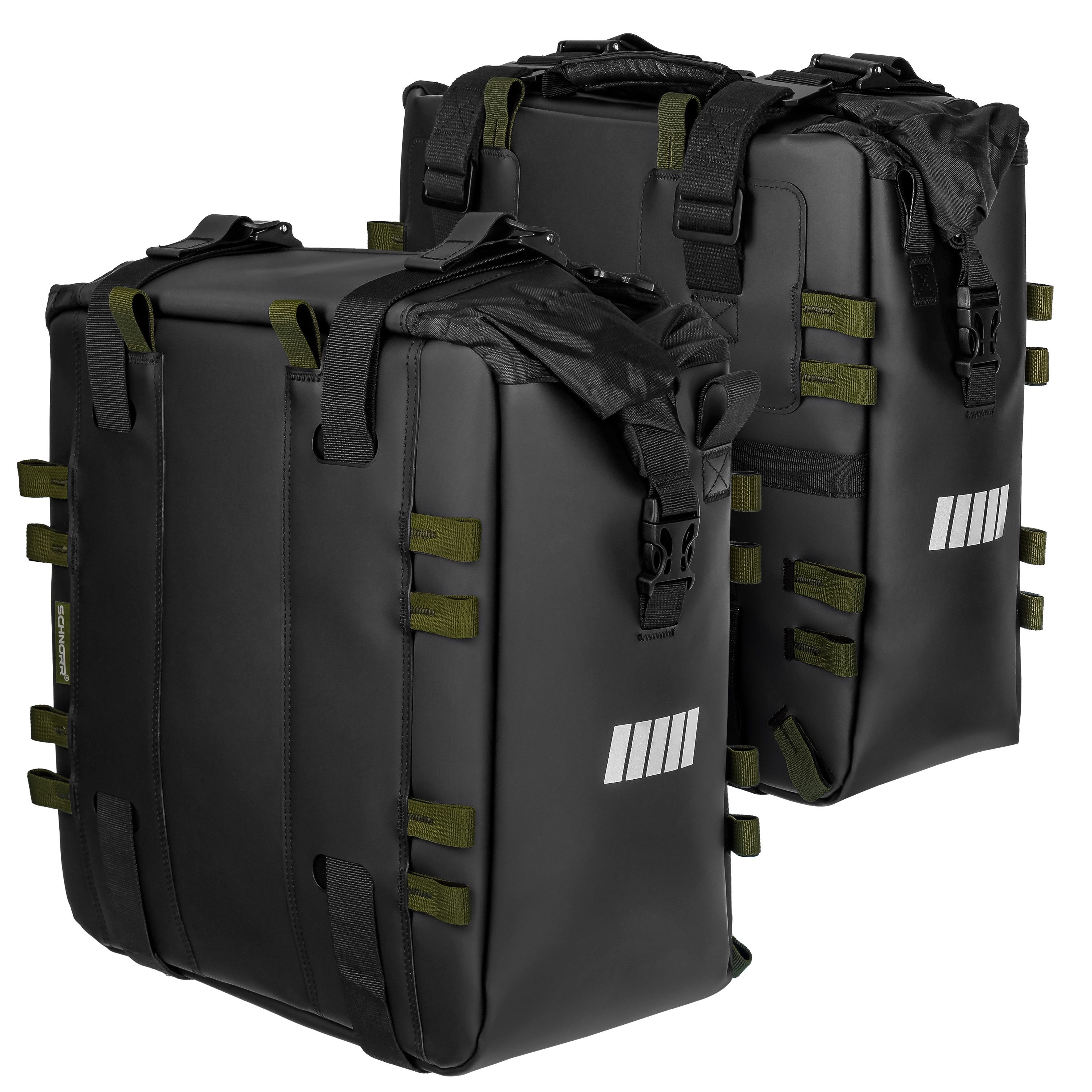 Gepäckträgertasche Motorrad Seitentaschen Set (22L + 32L), - SCHNORR für Honda NC 750 X