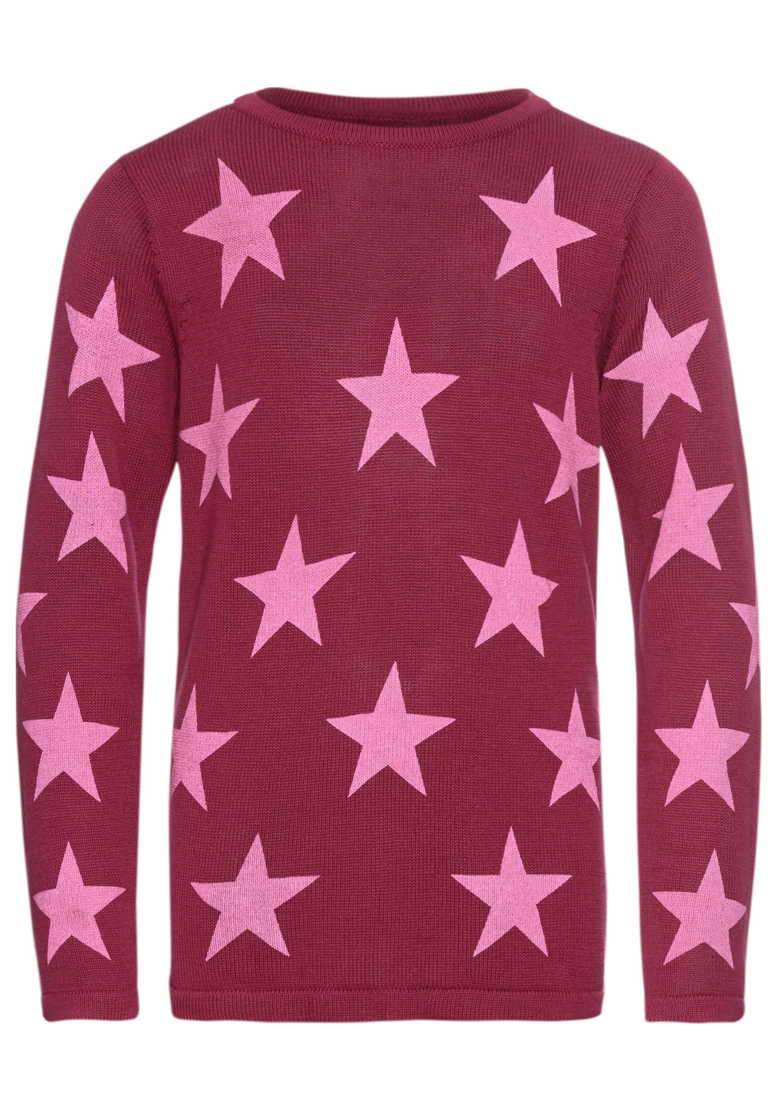 KIDSWORLD Strickpullover Sterne-Pullover mit Sternen - Druck. Reduzierter Preis € 18,99. Unverbindliche Preisempfehlung € 26,99, (€ 18,99 pro 1 Stk)