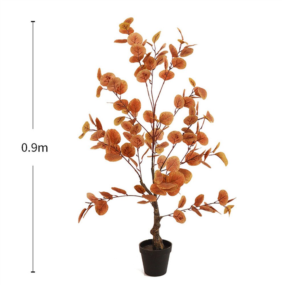 Künstliche Zimmerpflanze 90/120CM Künstlicher Herbst Eukalyptusbaum günstig online kaufen