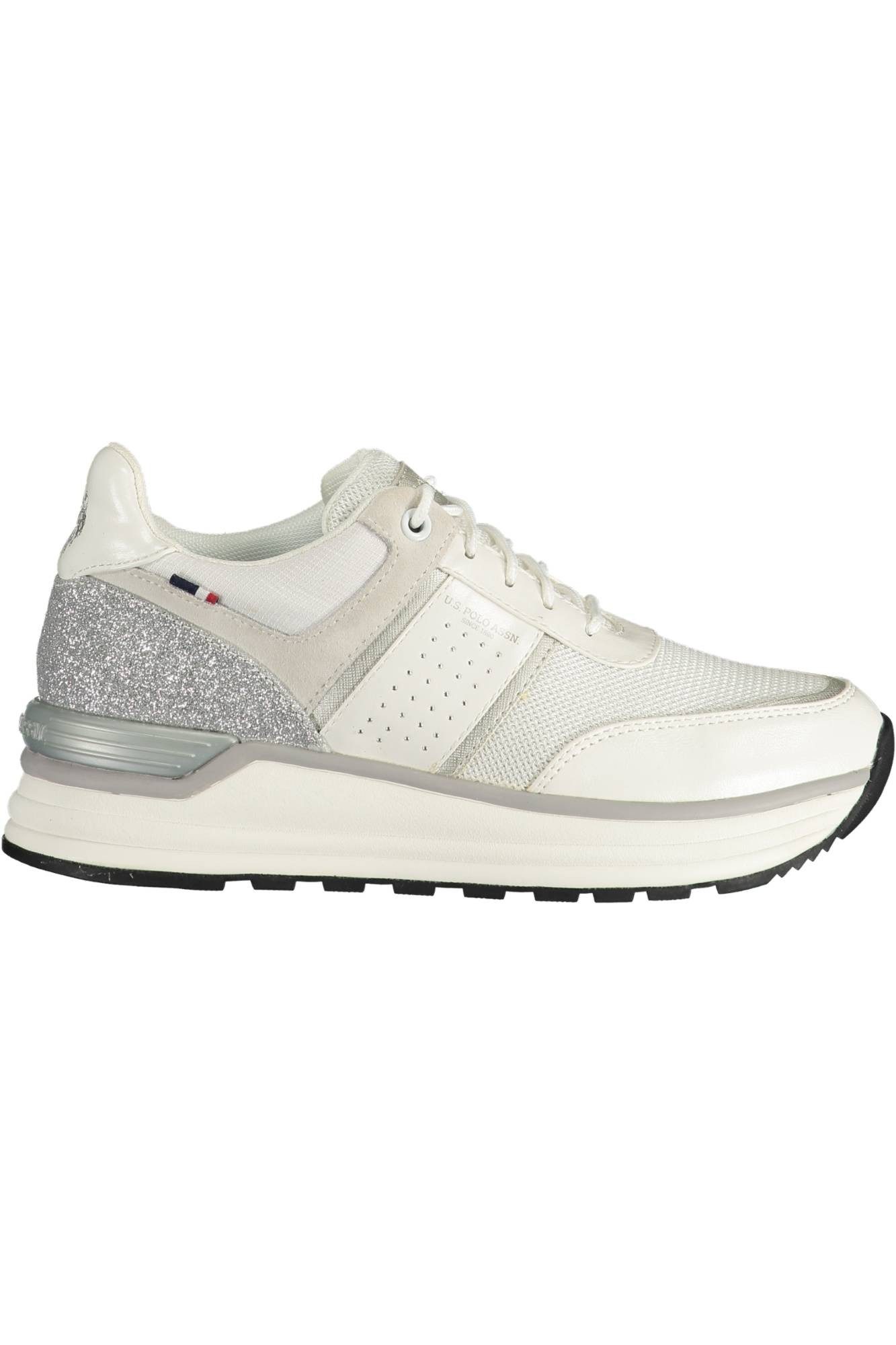 U.S. Polo Sneaker Eleganter Damensportschuh Weiß mit Kontrastdetails
