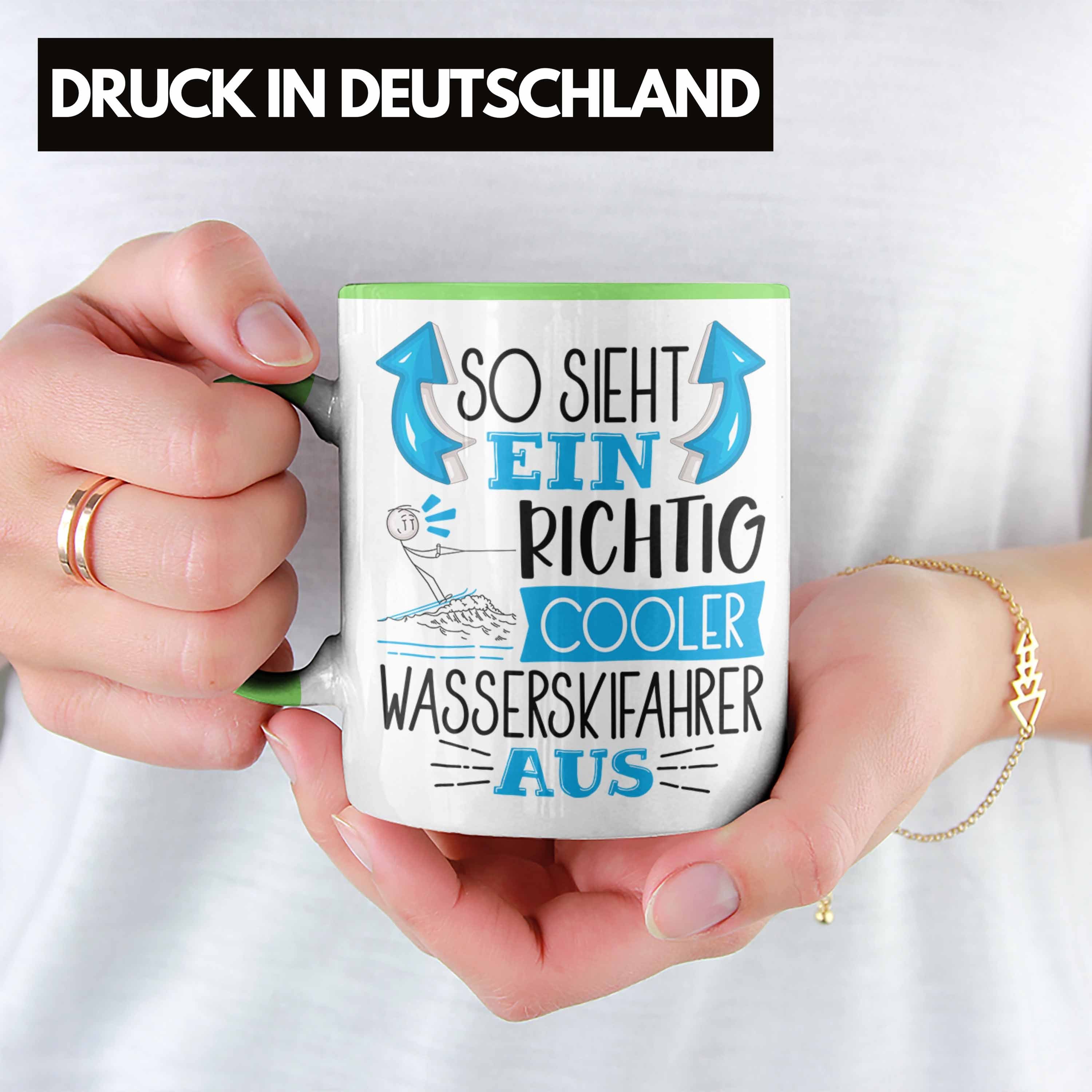 Geschenk Ein So Wasserskifahrer Lustig Tasse Trendation Sieht Tasse Grün Richtig Cooler Aus