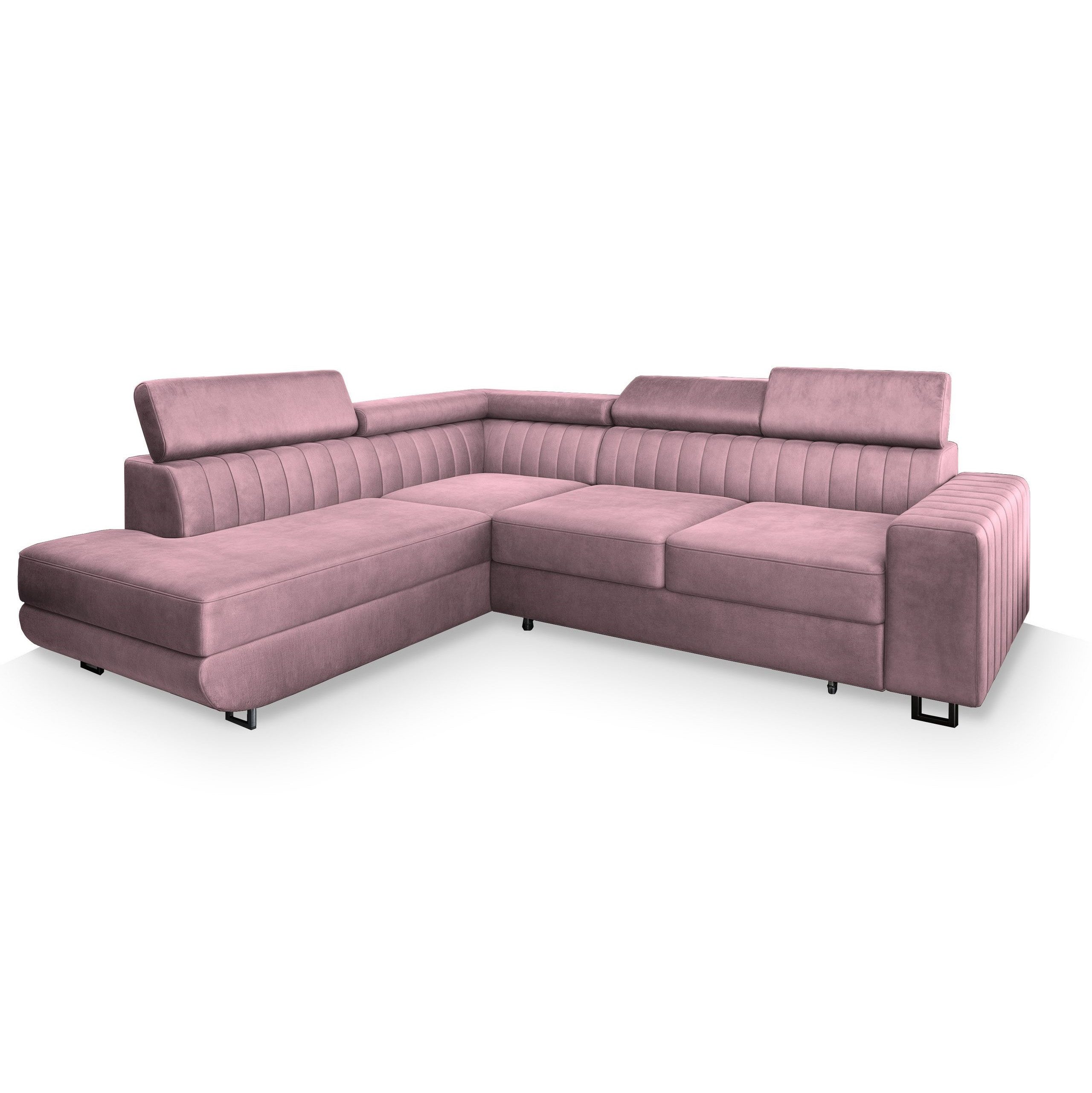 Masseno Ecksofa NOLA mit Schlaffunktion L-Form, Sofa mit Bettkasten günstig online kaufen