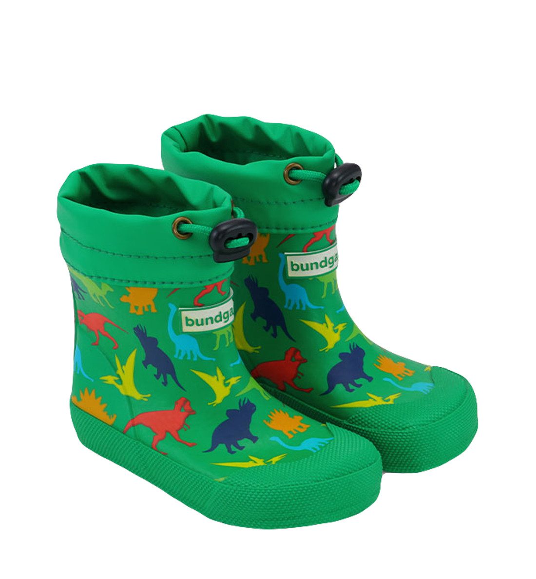 bundgaard Bundgaard Cover Резиновые сапоги Barfuß Grün mit Dino Print Резиновые сапоги