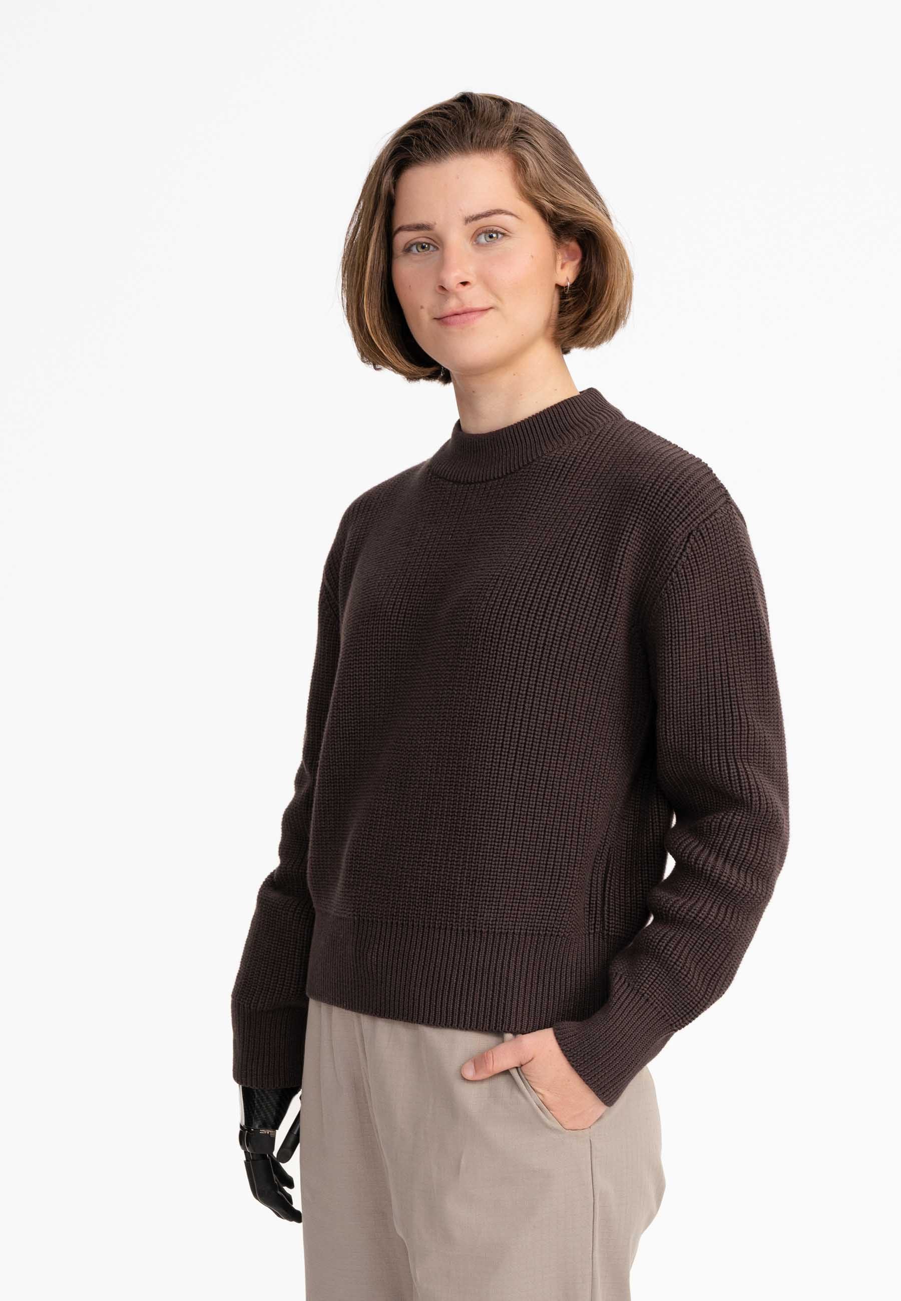 Strickpullover Rippstrick Pullover Style MANIKA