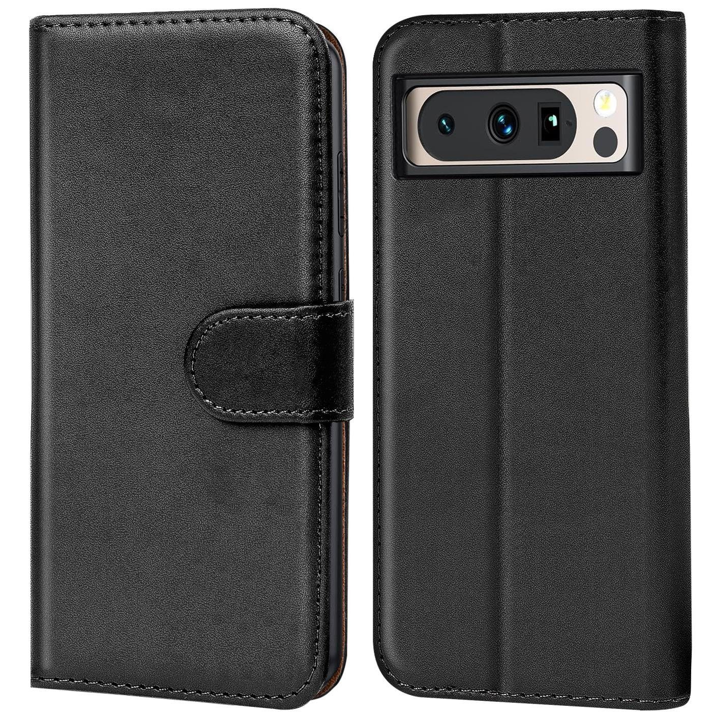 CoolGadget Handyhülle Wallet Klapp Tasche Book Case für Google Pixel 8 Pro 6,7 Zoll, Hülle Klapphülle Flip Cover Etui Schutzhülle