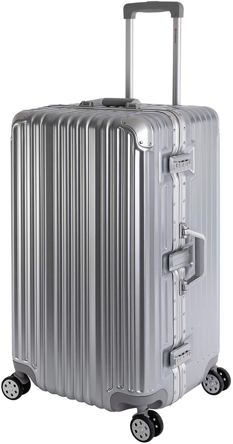 Travelhouse Hartschalen-Trolley London Sports Trunk, 4 Rollen, TSA Zahlenschloss Alu-Rahmen Schnappverschluss Polycarbonat-Hartschale