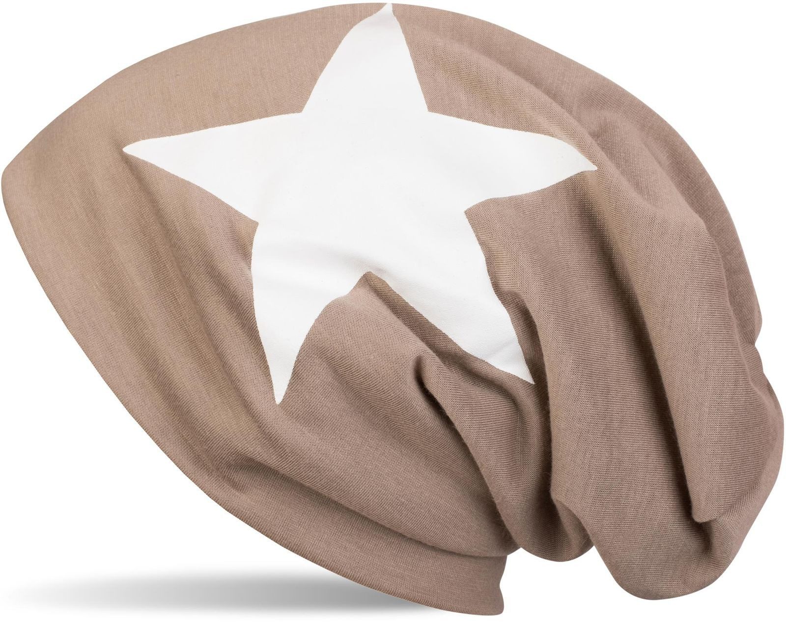 styleBREAKER Beanie Beanie mit Stern Print (1-St)