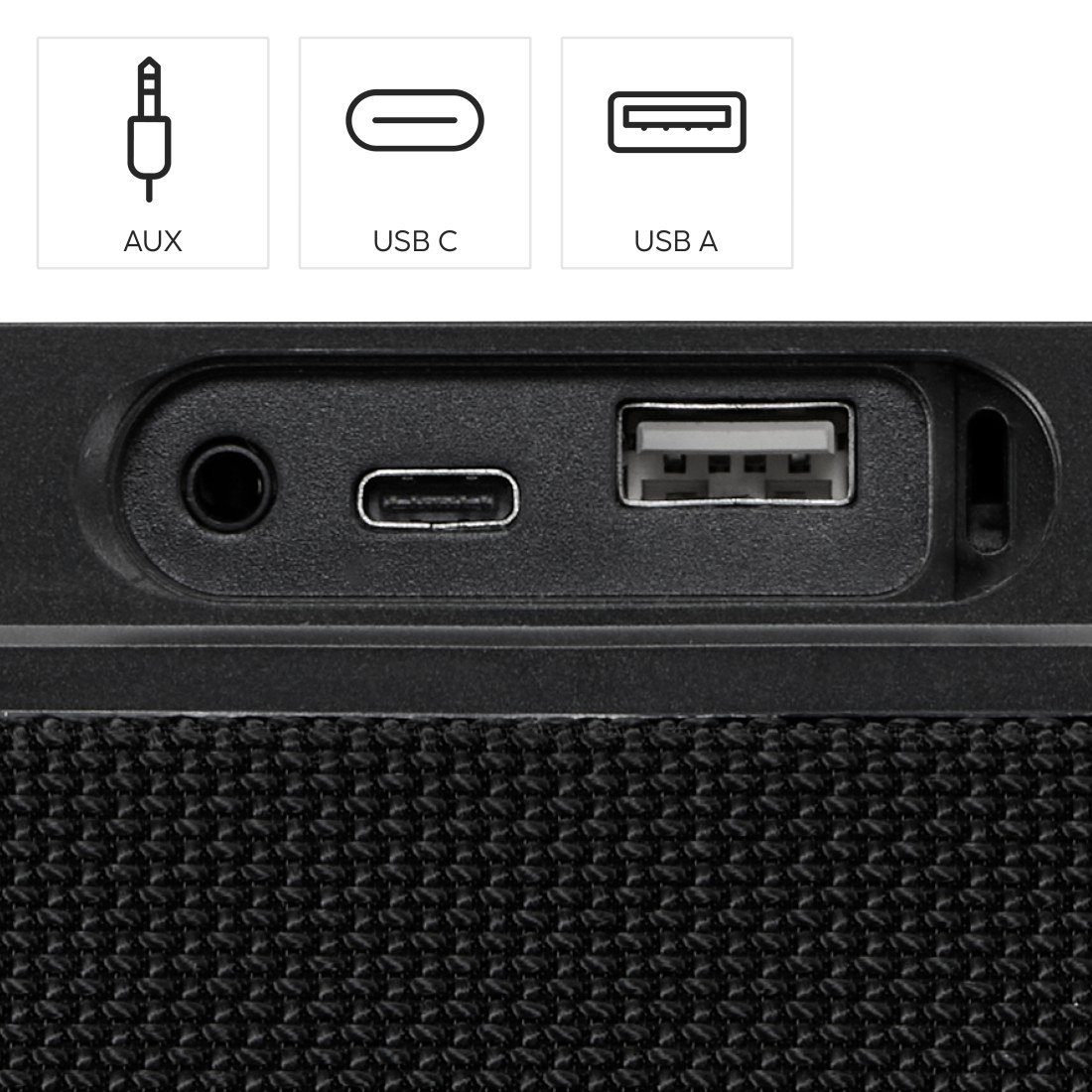 Hama Bluetooth Lautsprecher Akku (Musikbox wasserdicht IPX6, PowerPack 60W) Bluetooth-Lautsprecher Stereo (A2DP Bluetooth, AVRCP Bluetooth, Bluetooth, HFP, 60 W)