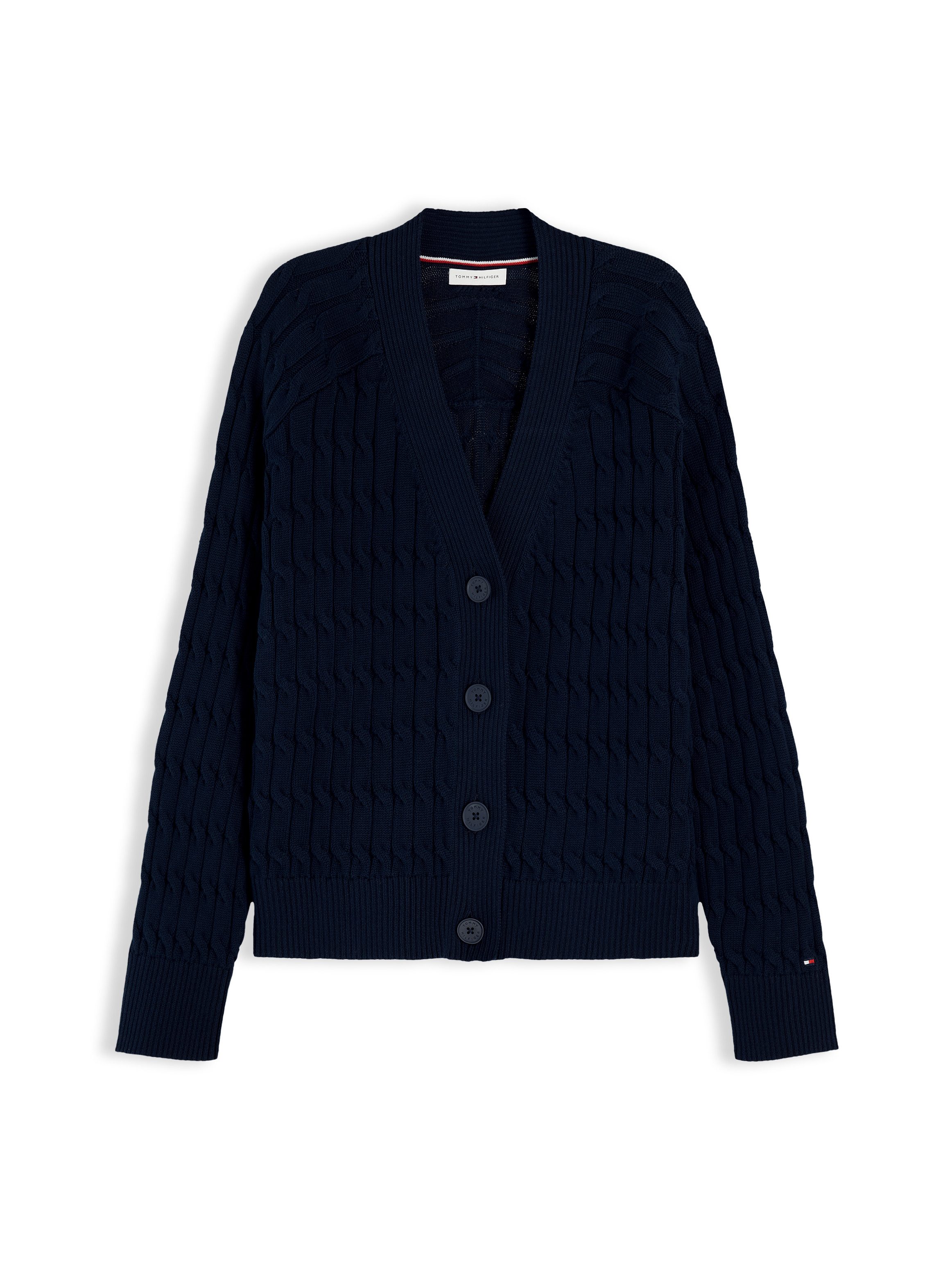 Strickjacke MID GG CABLE V-NK LS CARDI