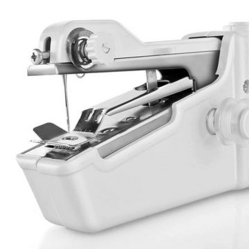 Retoo Nähmaschine Nähmaschine Mini Handnähmaschine Tragbar Nähen Stitch Reise Werkzeug, Die Maschine meistert perfekt Rundungen und Ecken in verschiedenen