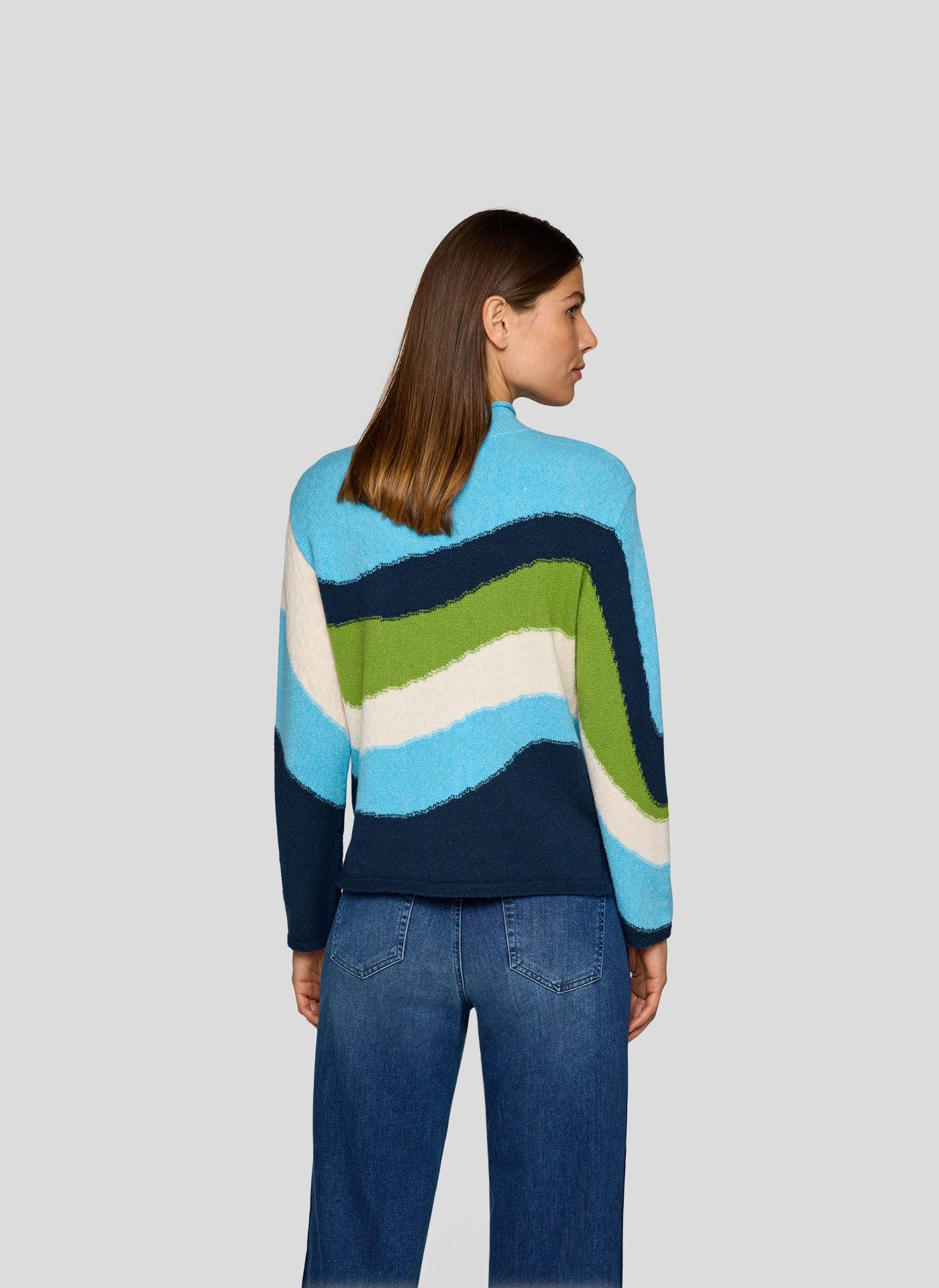 Rabe Strickpullover im Colorblocking-Look - gestreift günstig online kaufen