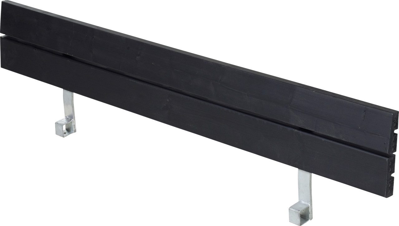 PLUS Bank Plus Rückenlehne Zigma 166 cm schwarz