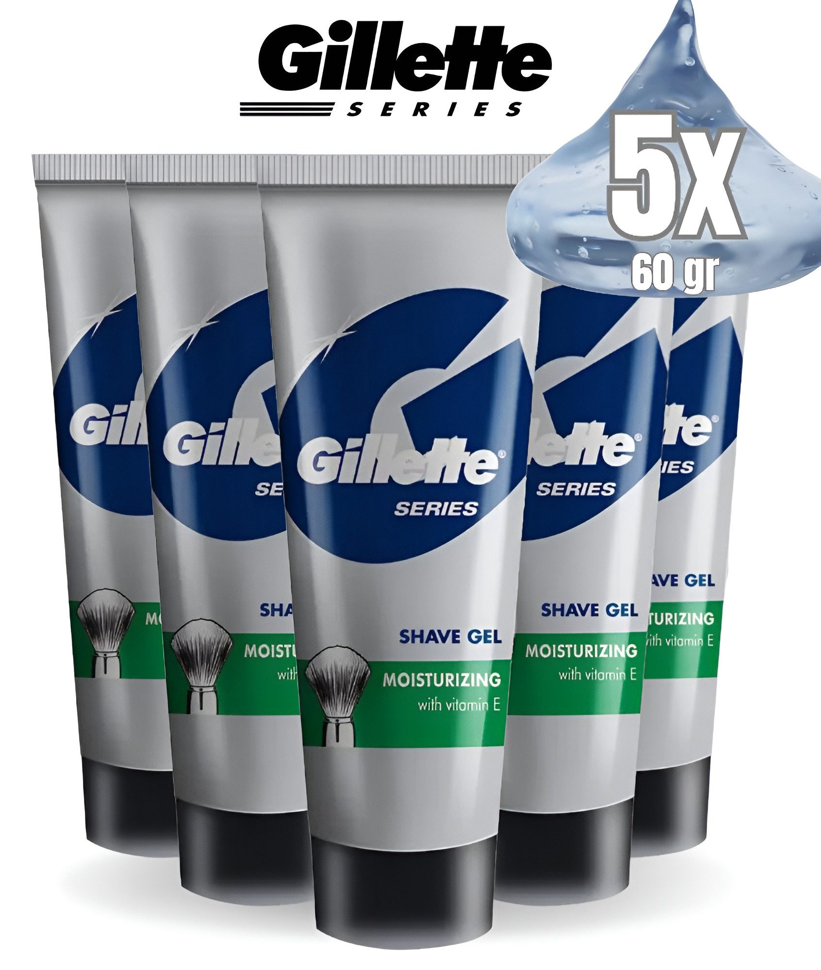 Rasiergel Serie Moisturizing Shave Gel mit Vitamin E