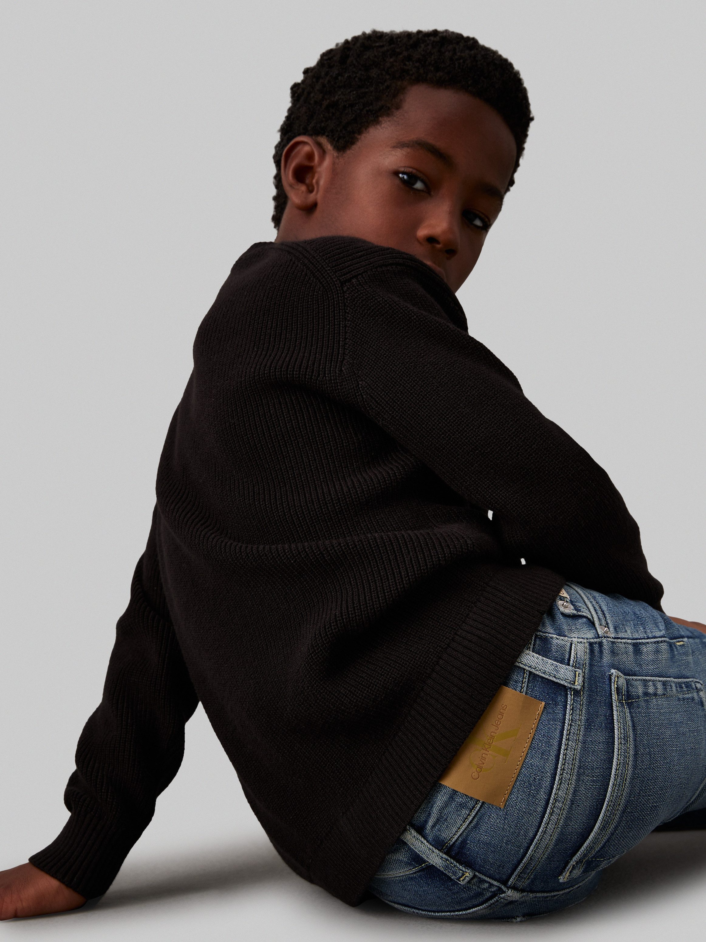 Calvin Klein Jeans Slim-fit-Jeans SLIM NEW MID BLUE PWS für Kinder bis 16 Jahre, in cooler Waschung