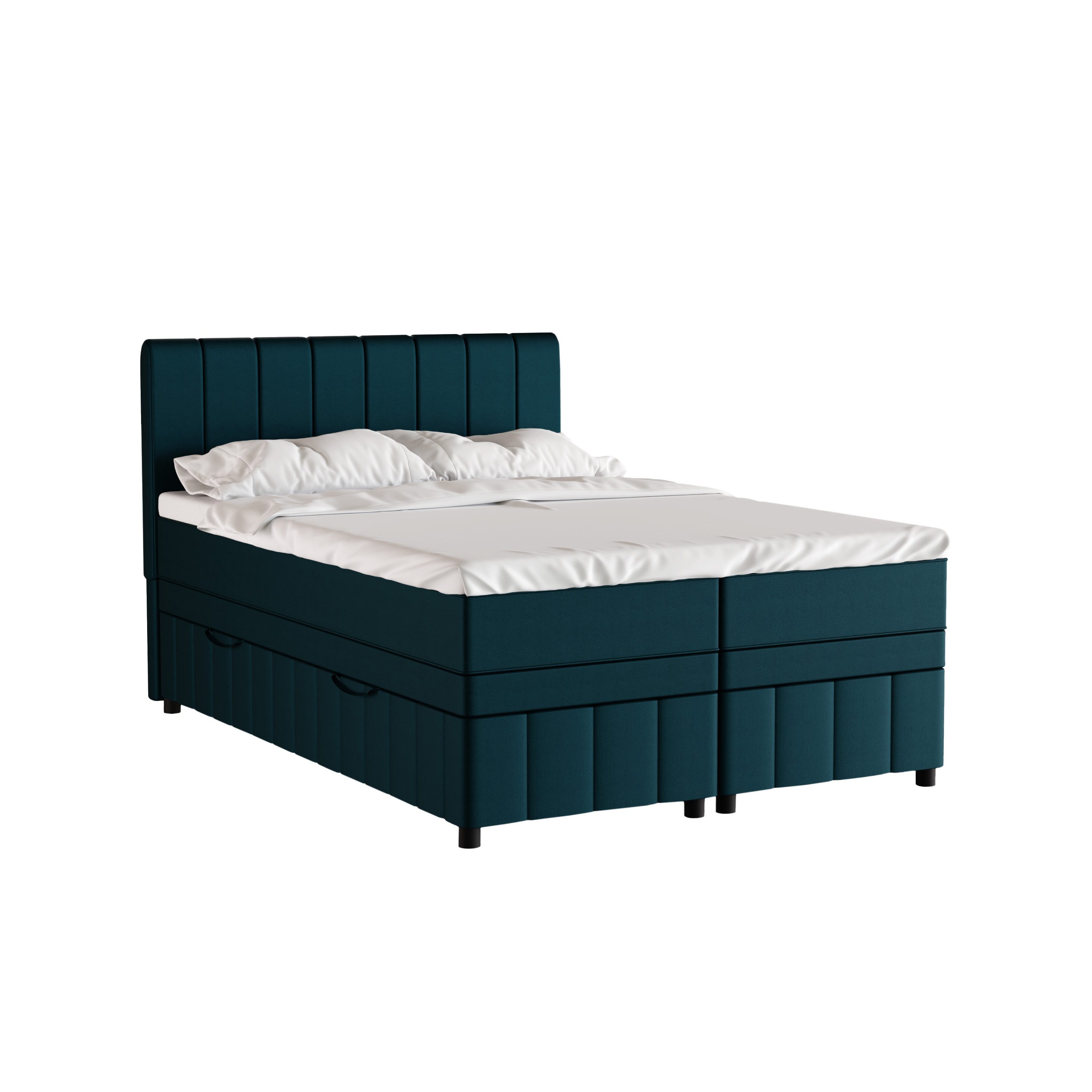Homesy Boxbett Avalon (3-St), 140x200, 160x200, 180x200, Boxbett mit Bettkasten und Topper