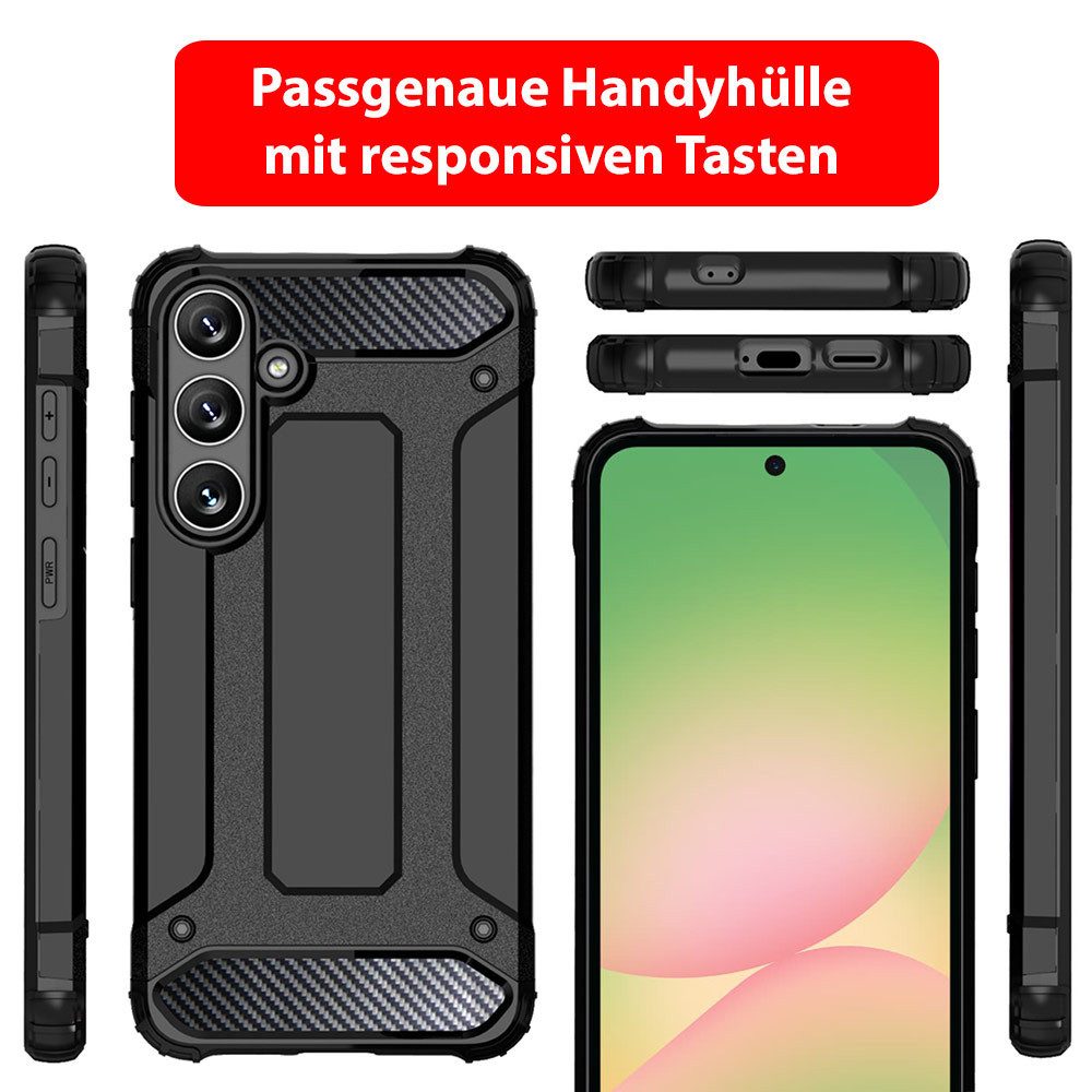 FITSU Handyhülle Outdoor Hülle für Samsung Galaxy A56 Case Armor Cover 6,7 Zoll, Handyhülle Outdoor Case für Galaxy A56 Hülle mit Eckenschutz