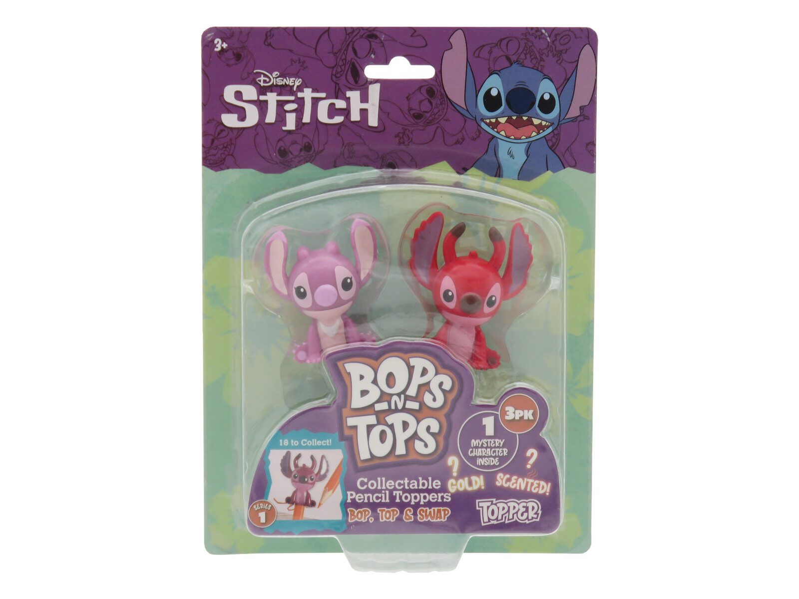 Lilo & Stitch Bleistift Stiftaufsatz Überraschungsset 3 Figuren Sammelfiguren, (3-tlg)