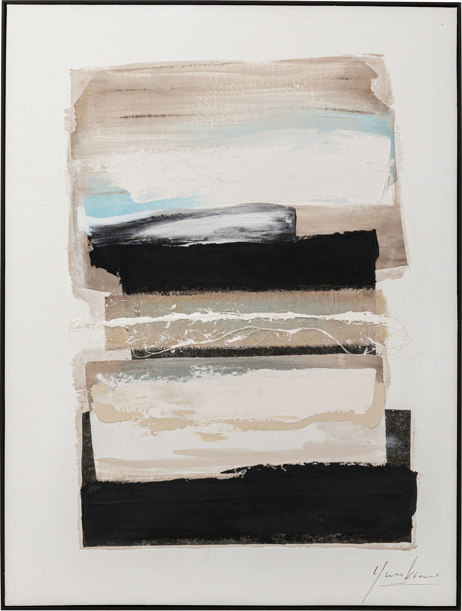 Kare Design Leinwandbild Lontano, Abstrakt, 90x120 cm