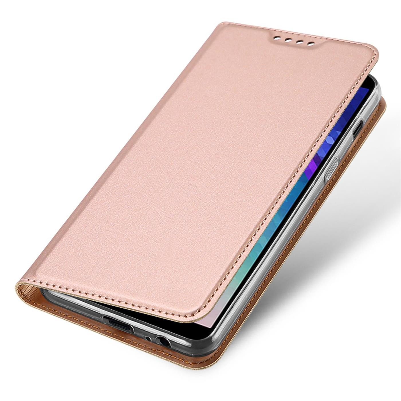 CoolGadget Handyhülle Magnet Case Handy Tasche für Samsung Galaxy A6 5,6 Zoll, Hülle Klapphülle Ultra Slim Flip Cover für Samsung A6 Schutzhülle – Bild 5 von 5