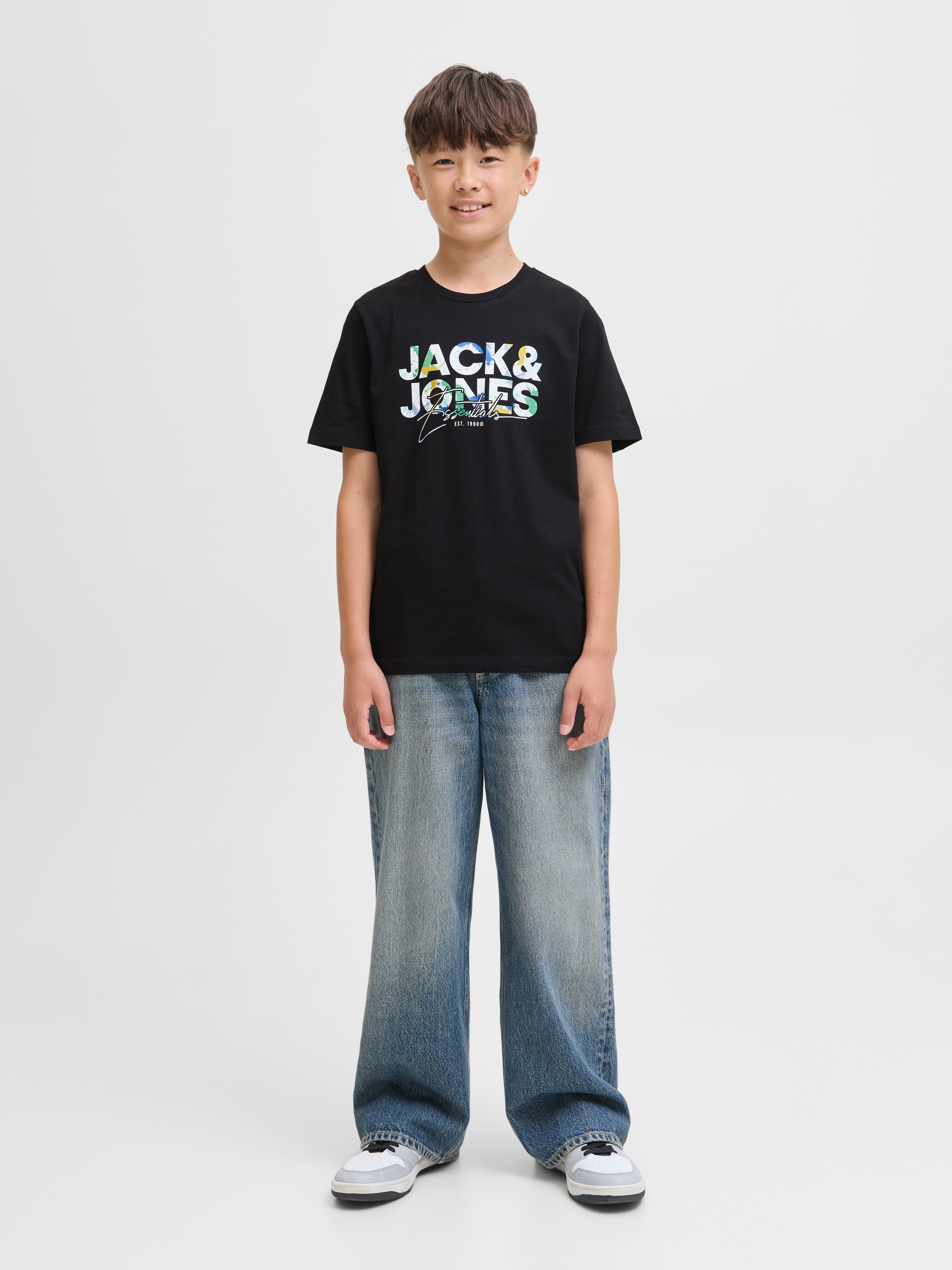 Jack & Jones Junior Rundhalsshirt JJGEPLAS TEE SS CREW NECK JNR Baumwolle, regular fit – Bild 4 von 5